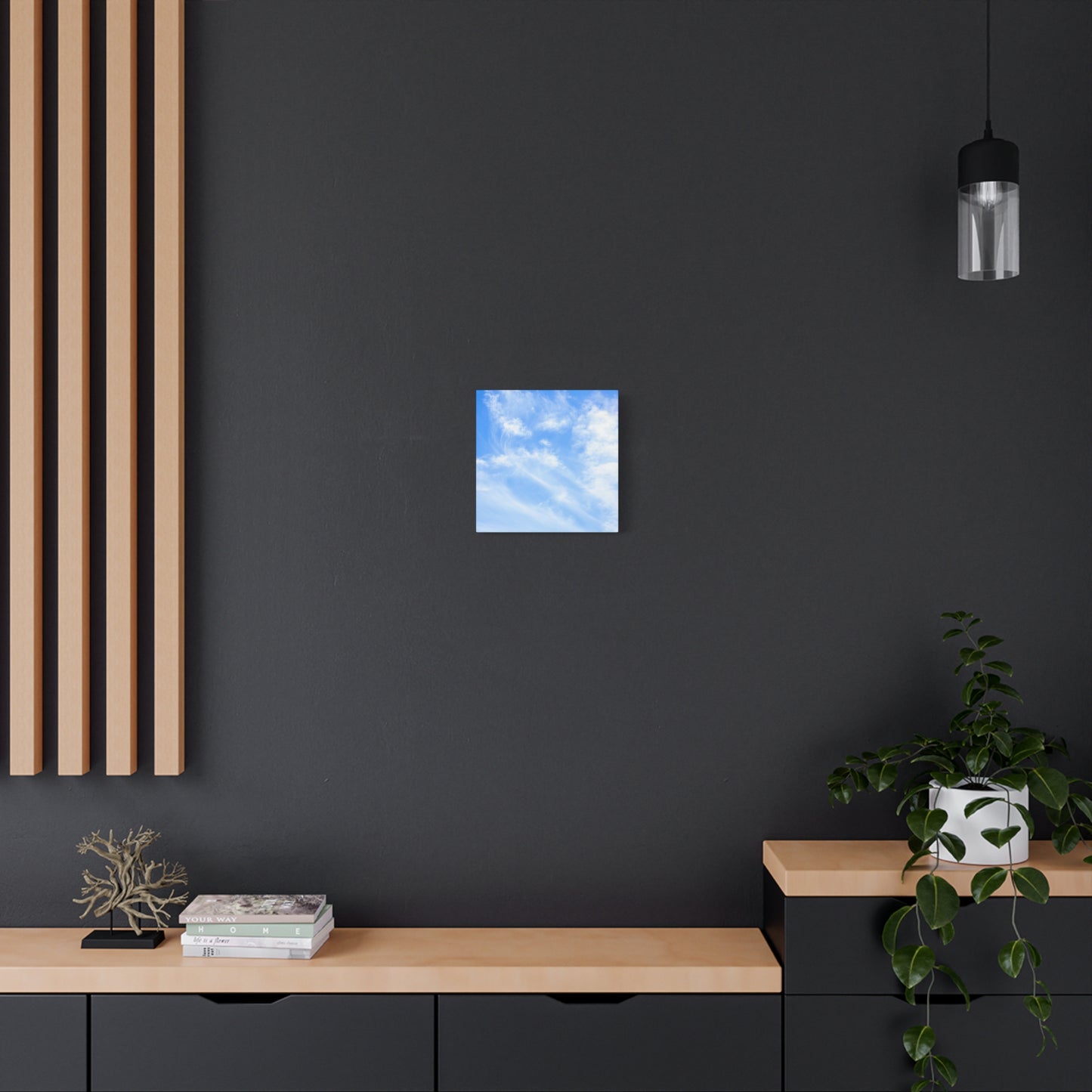 Whispers of Cerulean - Unique Frameless Canvas Wall Art