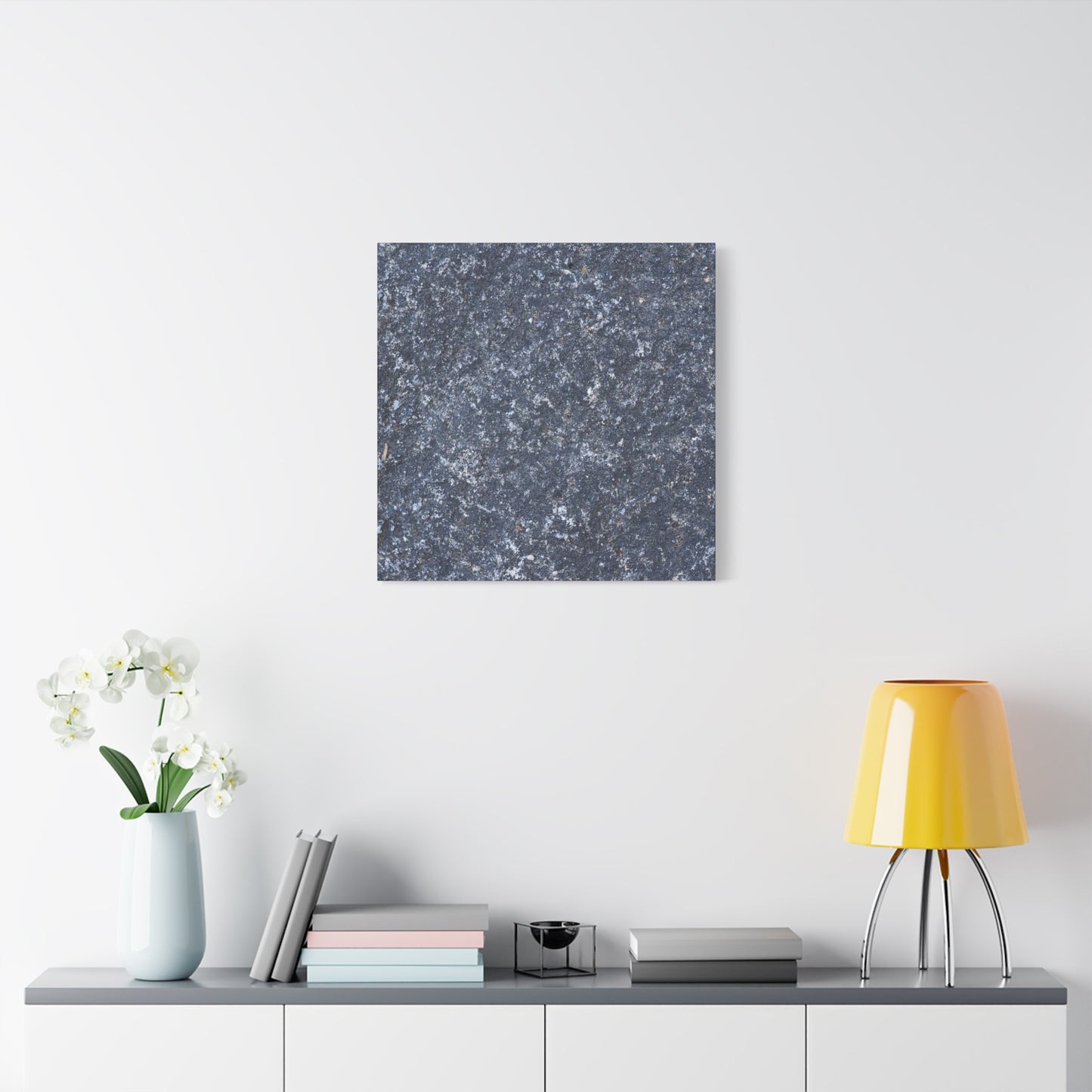 Frozen Whispers of Stone - Unique Frameless Canvas Wall Art