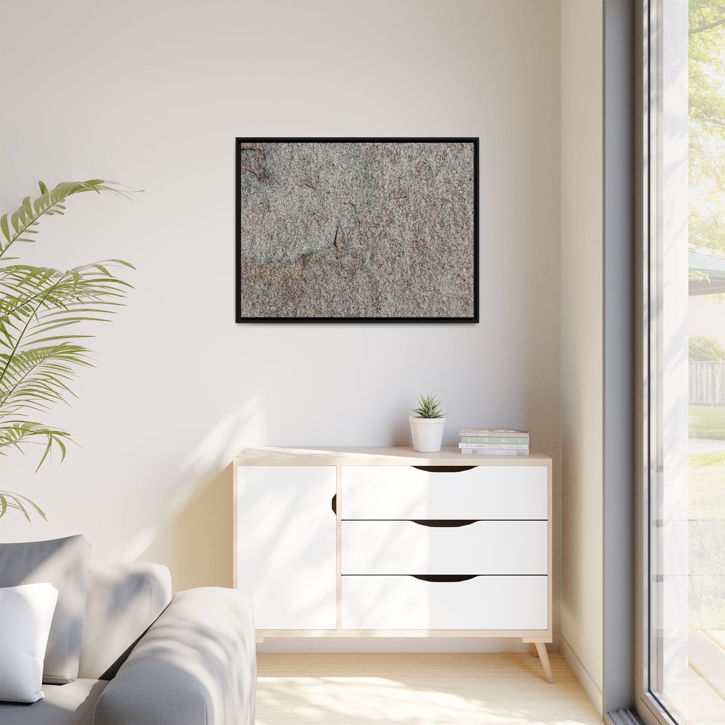 Fissured Stone - Unique Stretched Canvas Wall Art