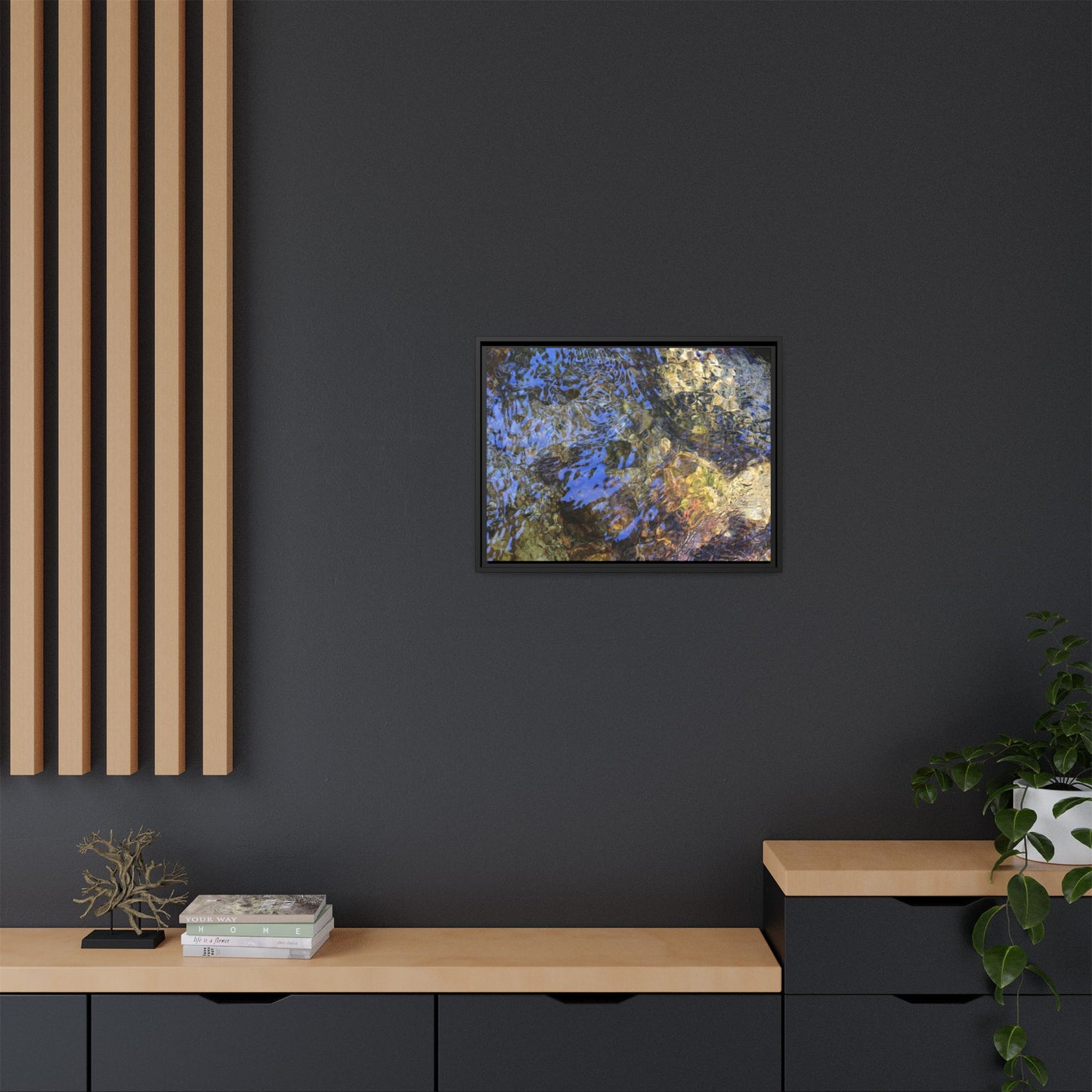 Aquatic Kaleidoscope - Unique Stretched Canvas Wall Art