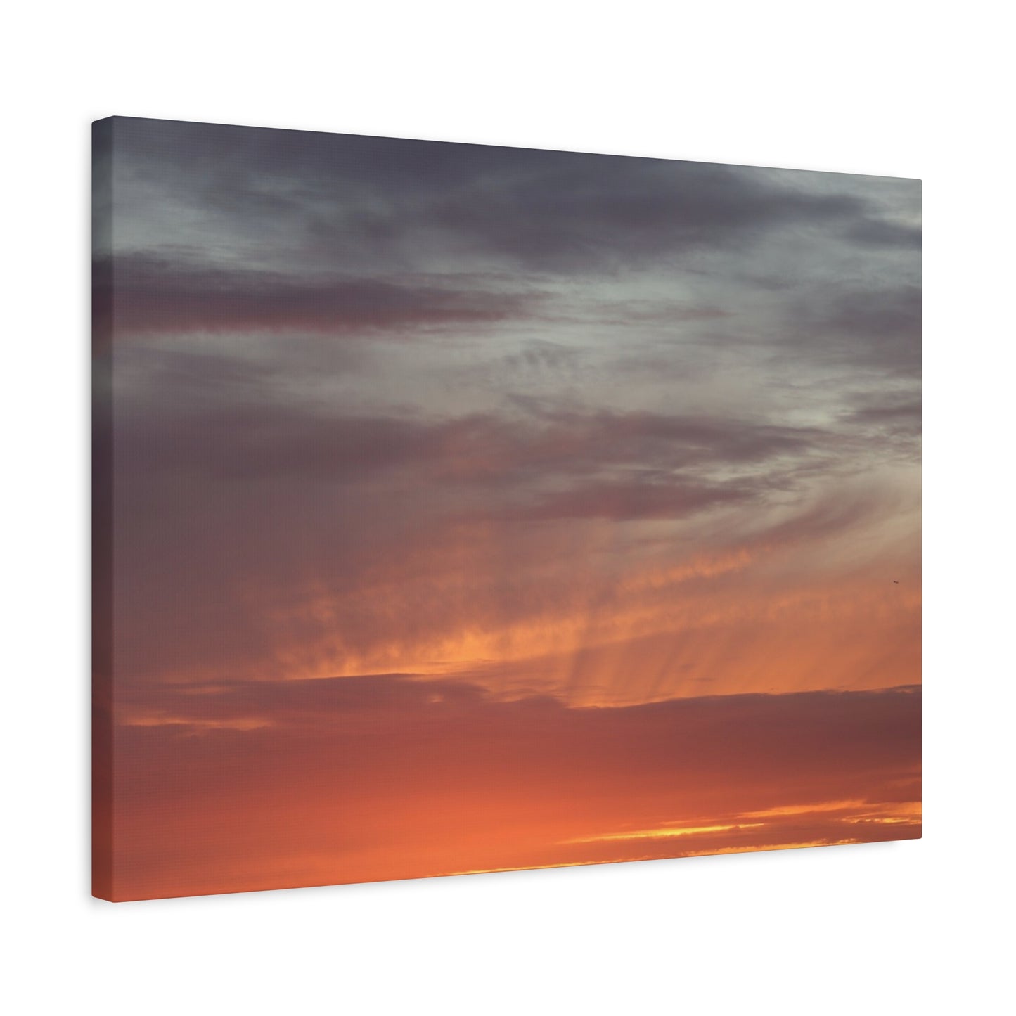 Horizon's Ember - Unique Frameless Canvas Wall Art