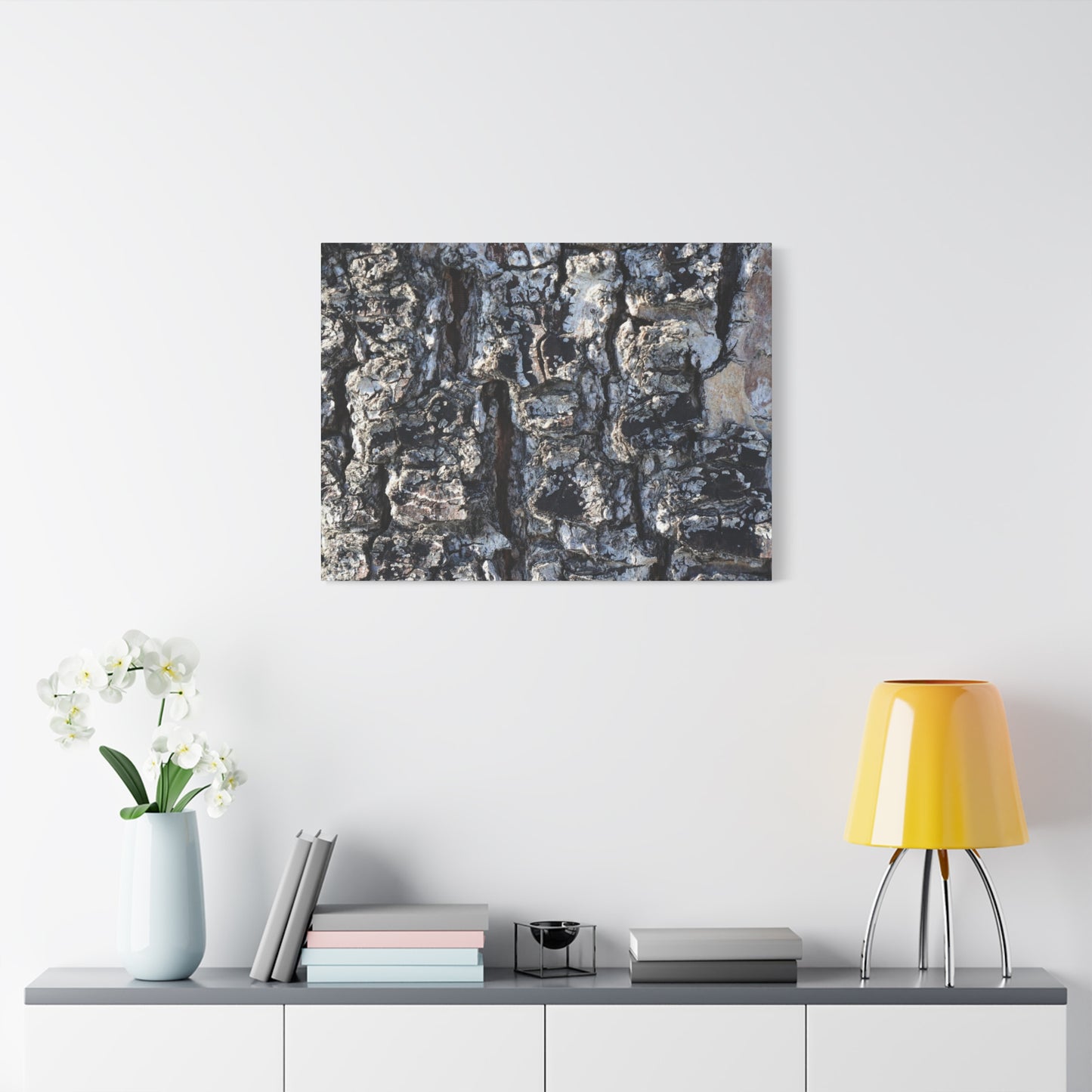 Textured Whispers of the Ancient Tree - Unique Frameless Canvas Wall Art