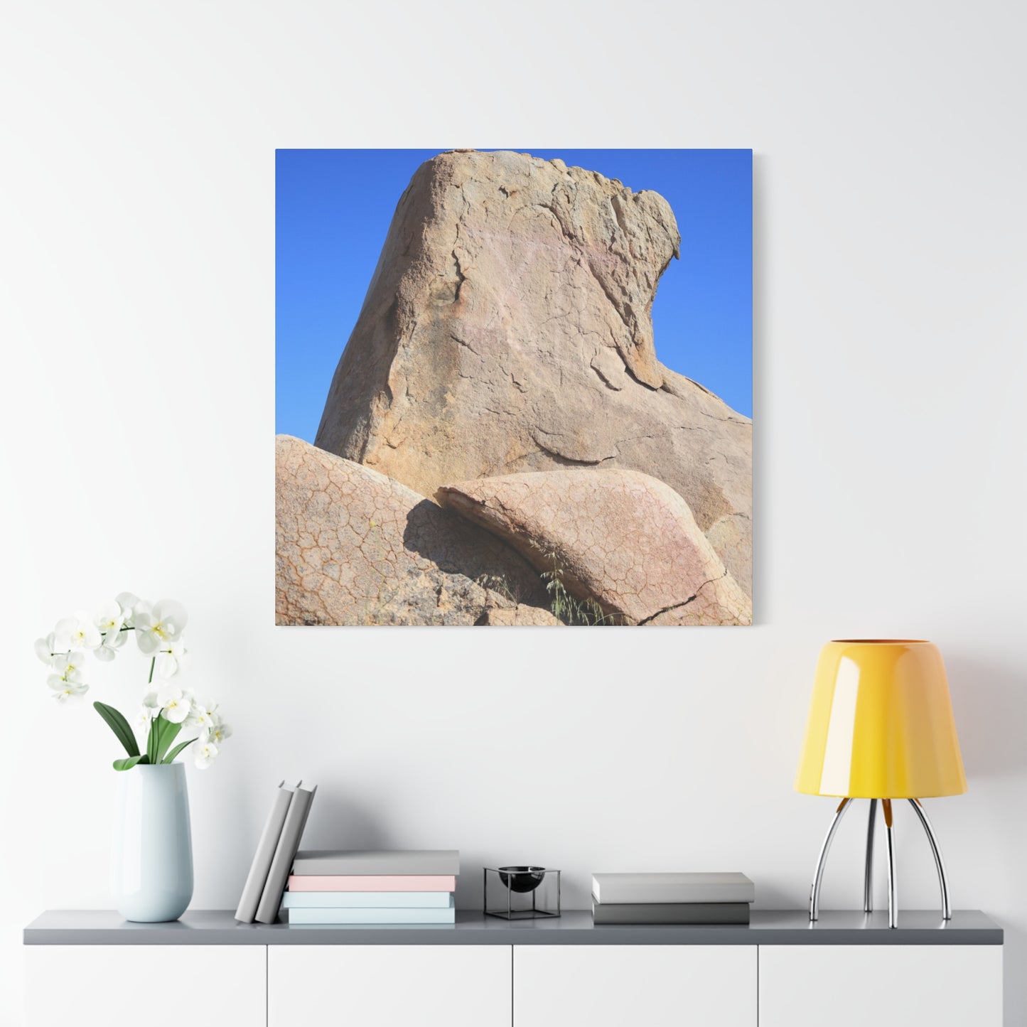 Boulder's Embrace - Unique Frameless Canvas Wall Art