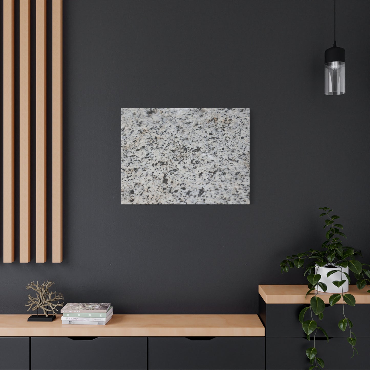 Speckled Silence - Unique Frameless Canvas Wall Art