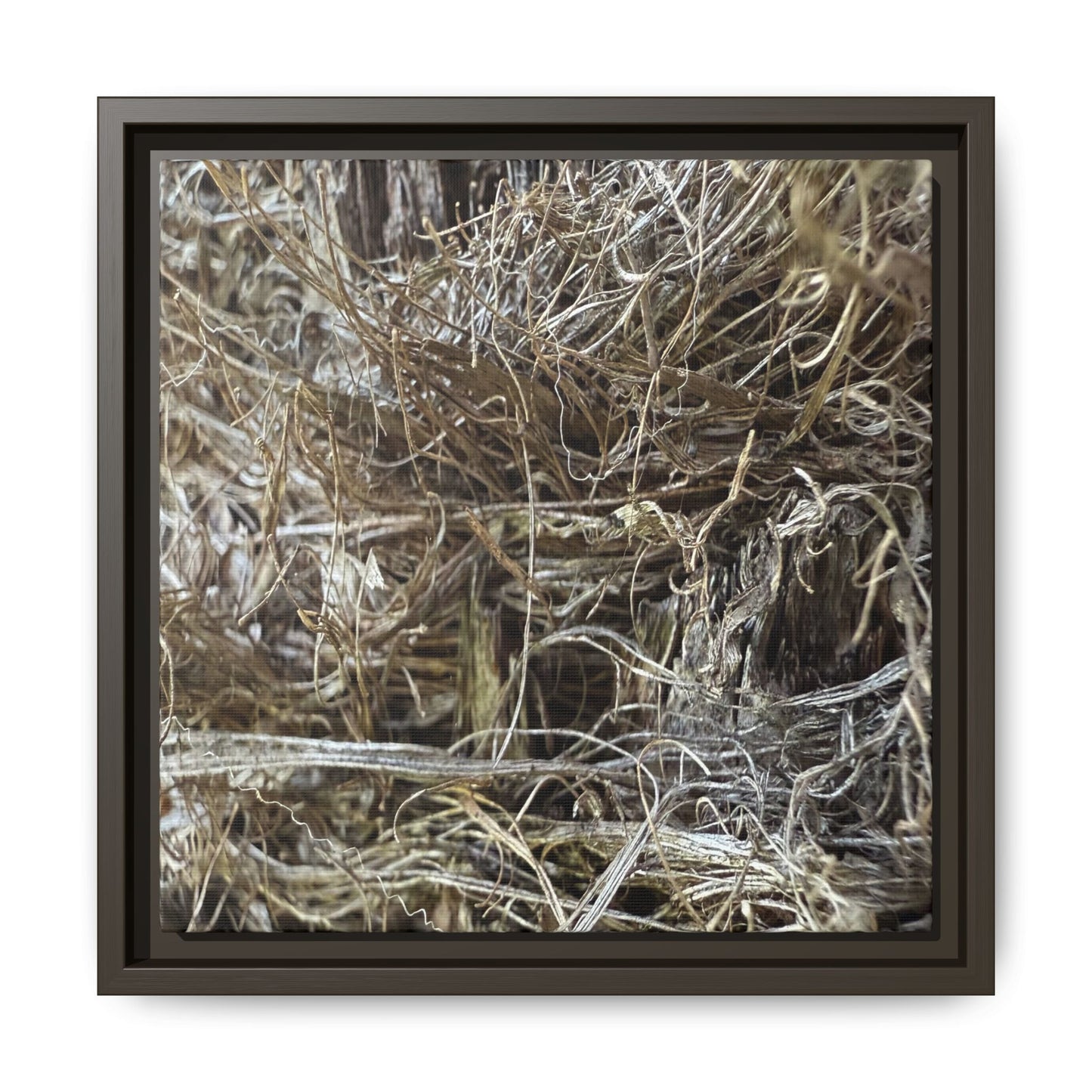 Tangled Whispers of Autumn - Unique Stretched Canvas Wall Art