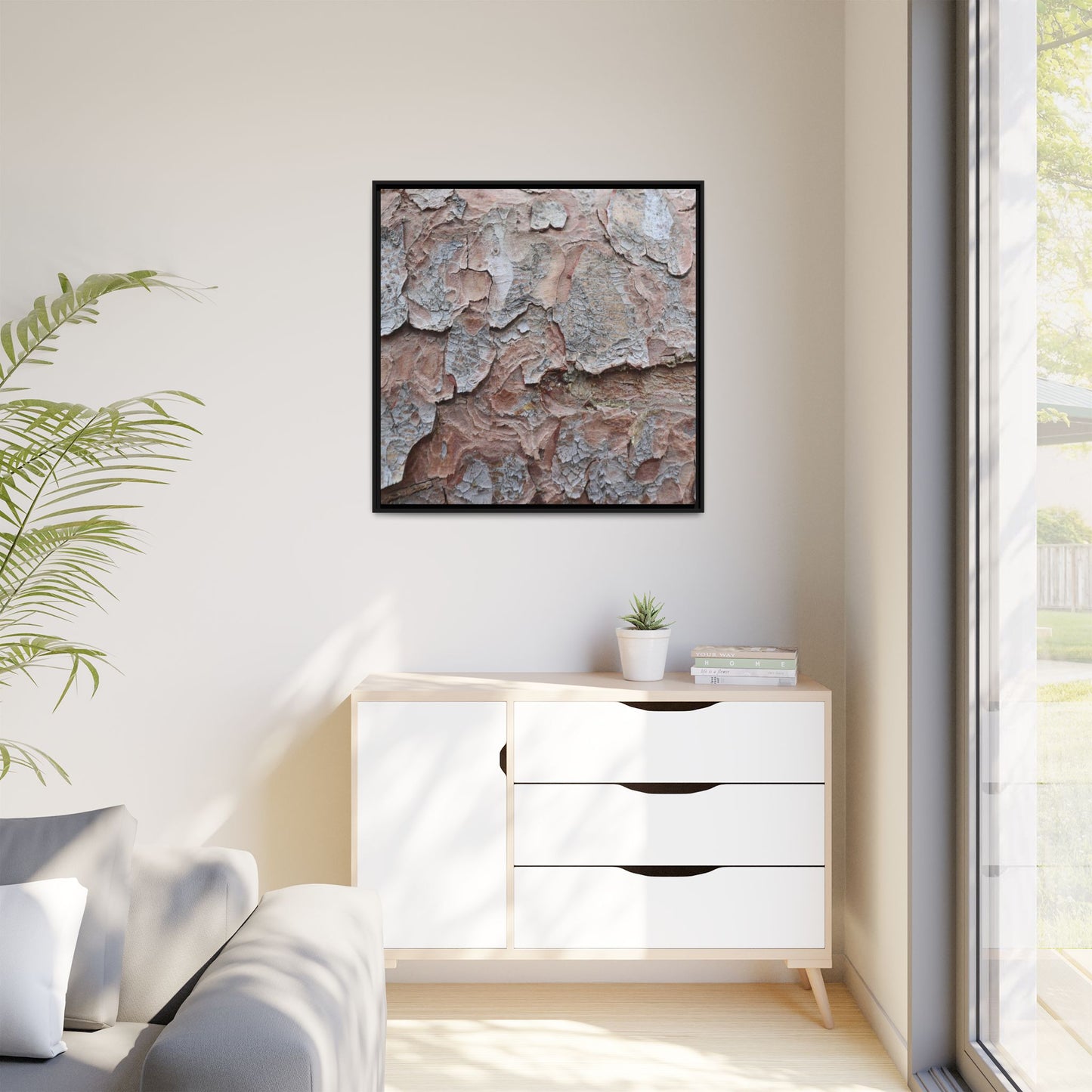 Flaking Serenity - Unique Stretched Canvas Wall Art