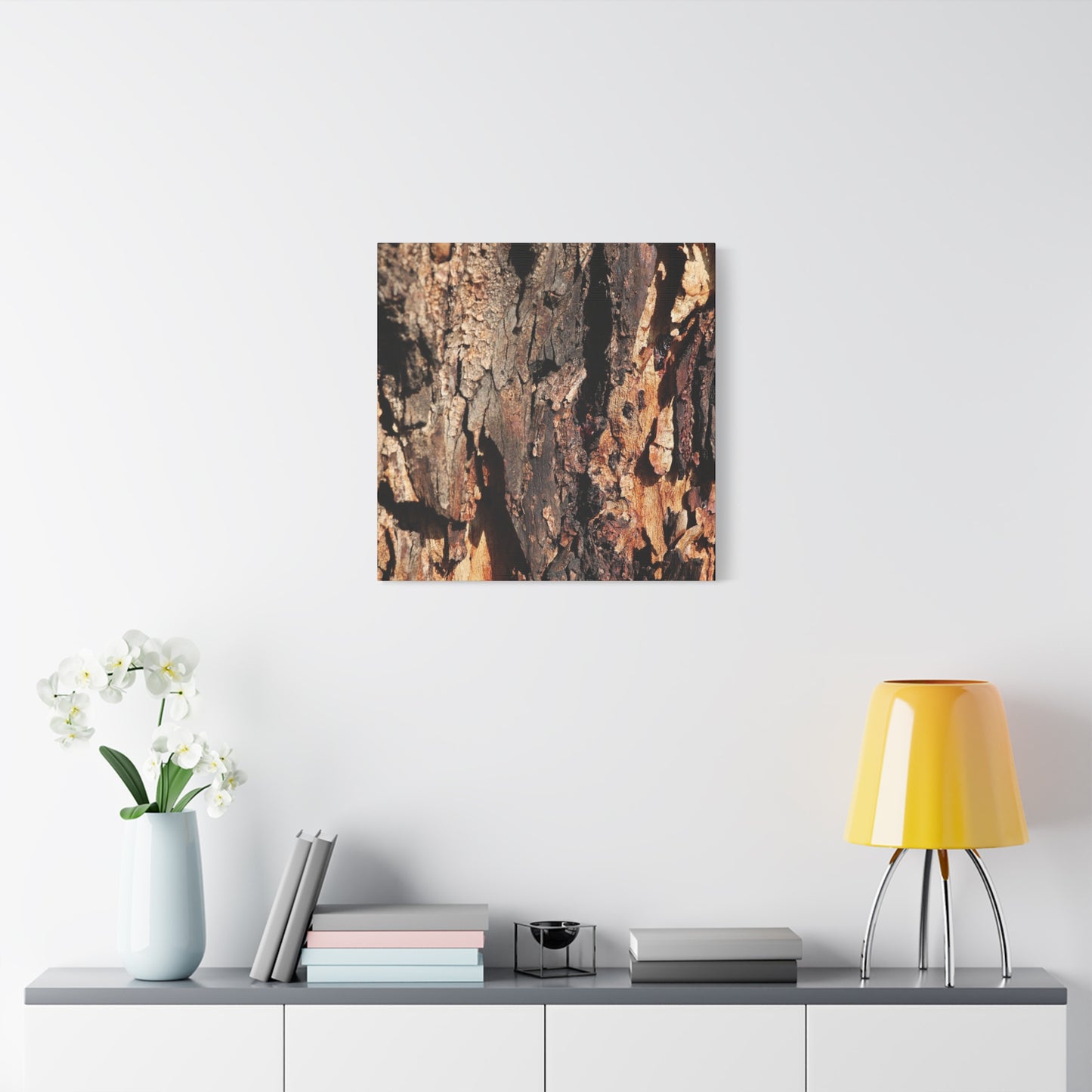 Wooden Terrain - Unique Frameless Canvas Wall Art