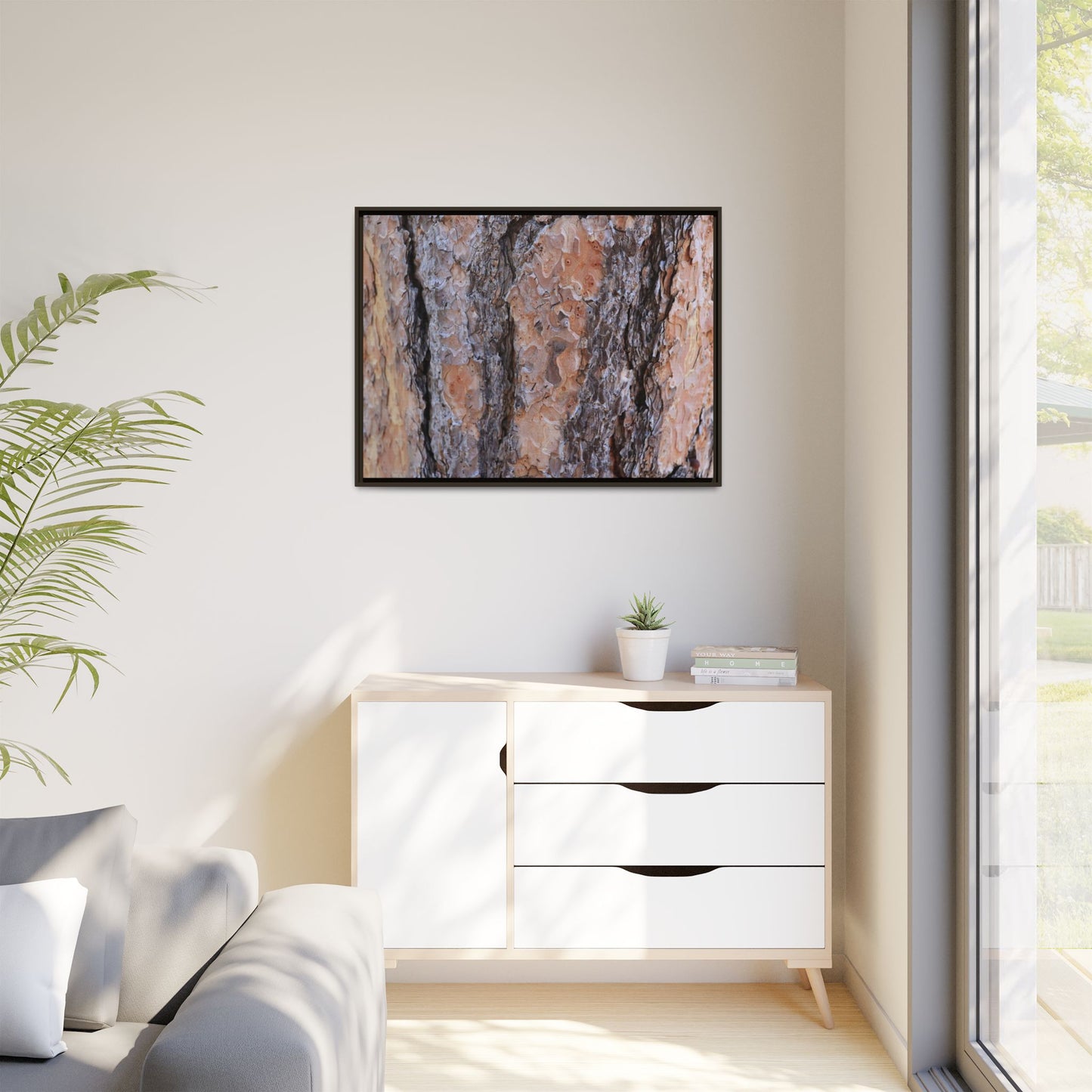 Earthy Embrace - Unique Stretched Canvas Wall Art