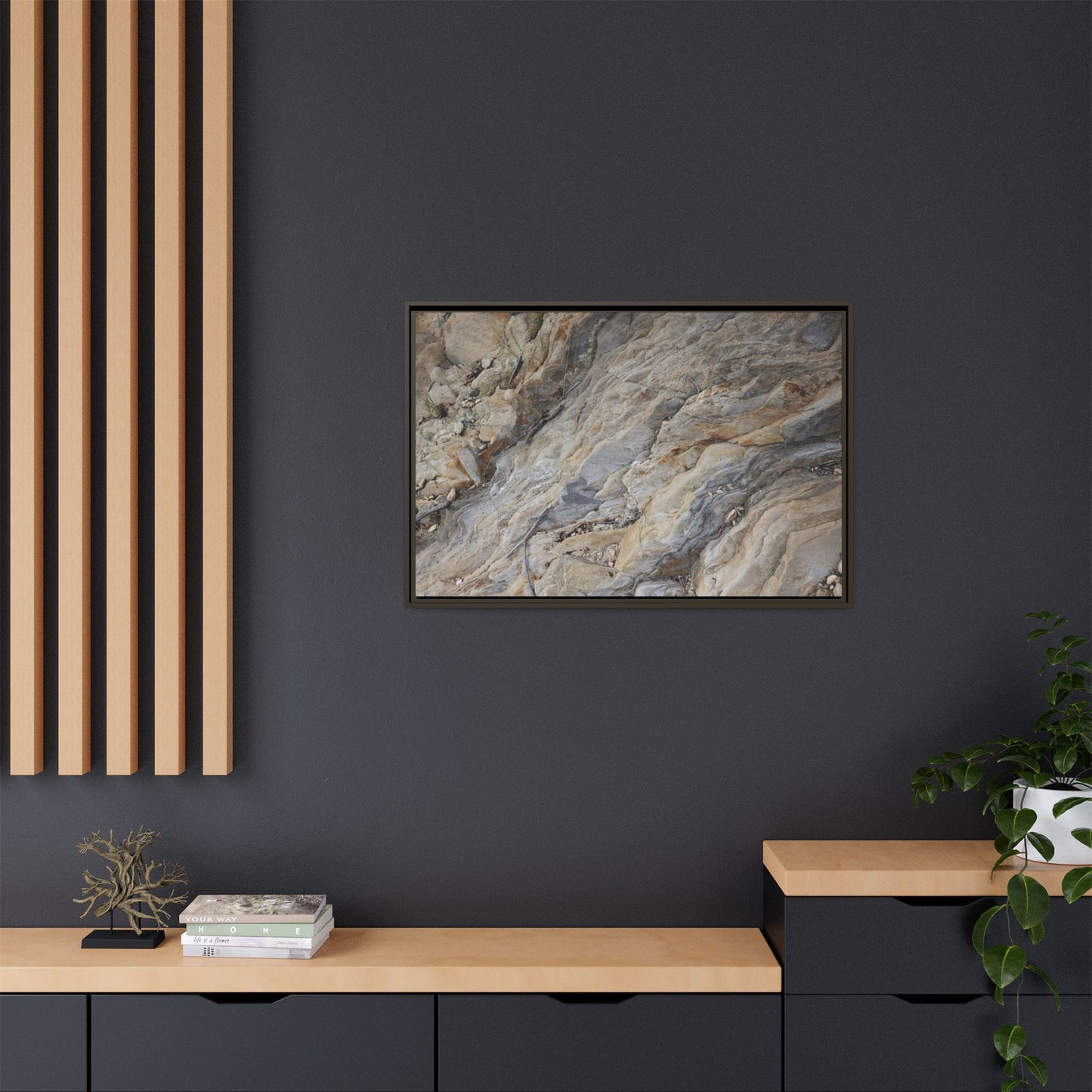 Layers of Earth's History - Unique Stretched Canvas Wall Art