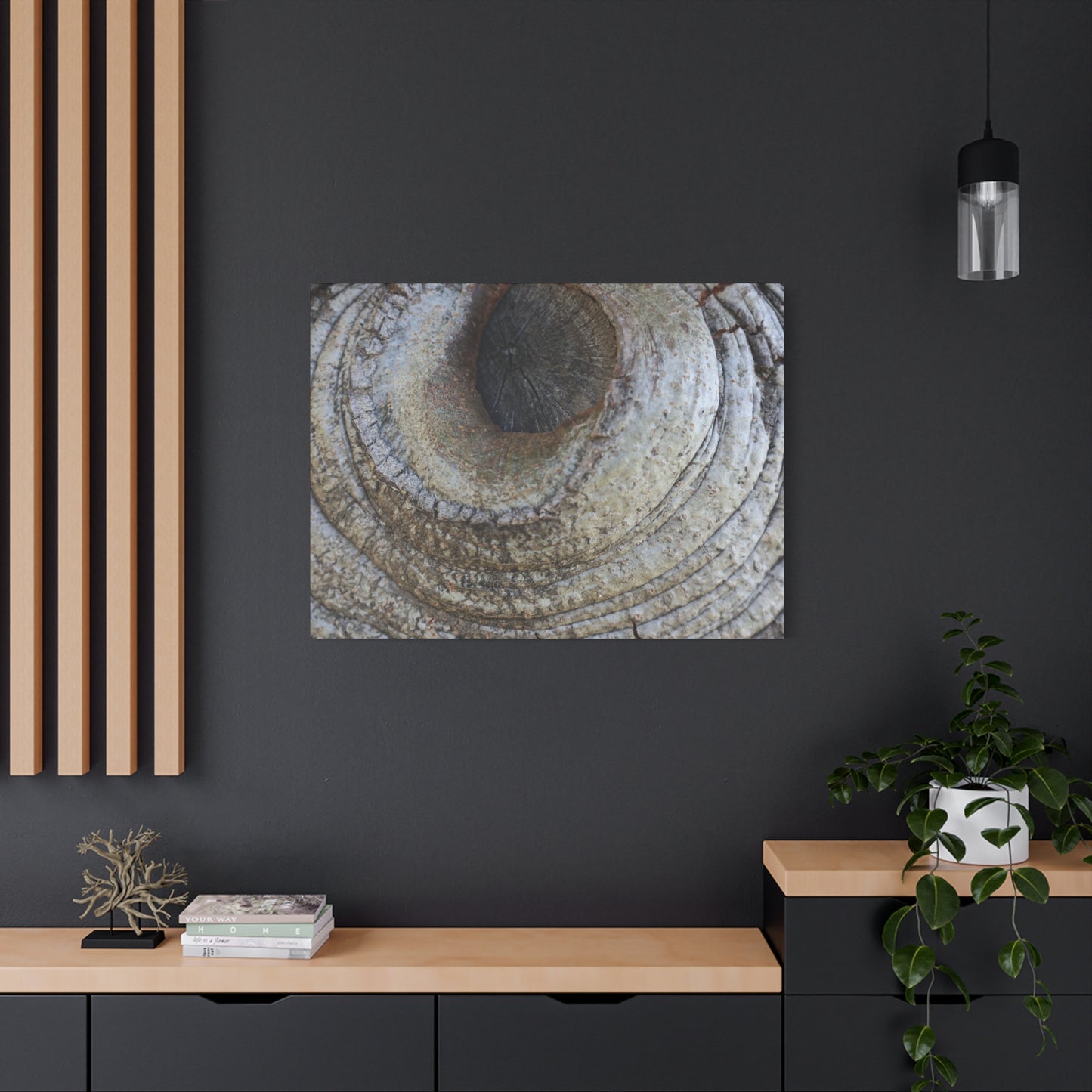 Bark's Eye - Unique Frameless Canvas Wall Art