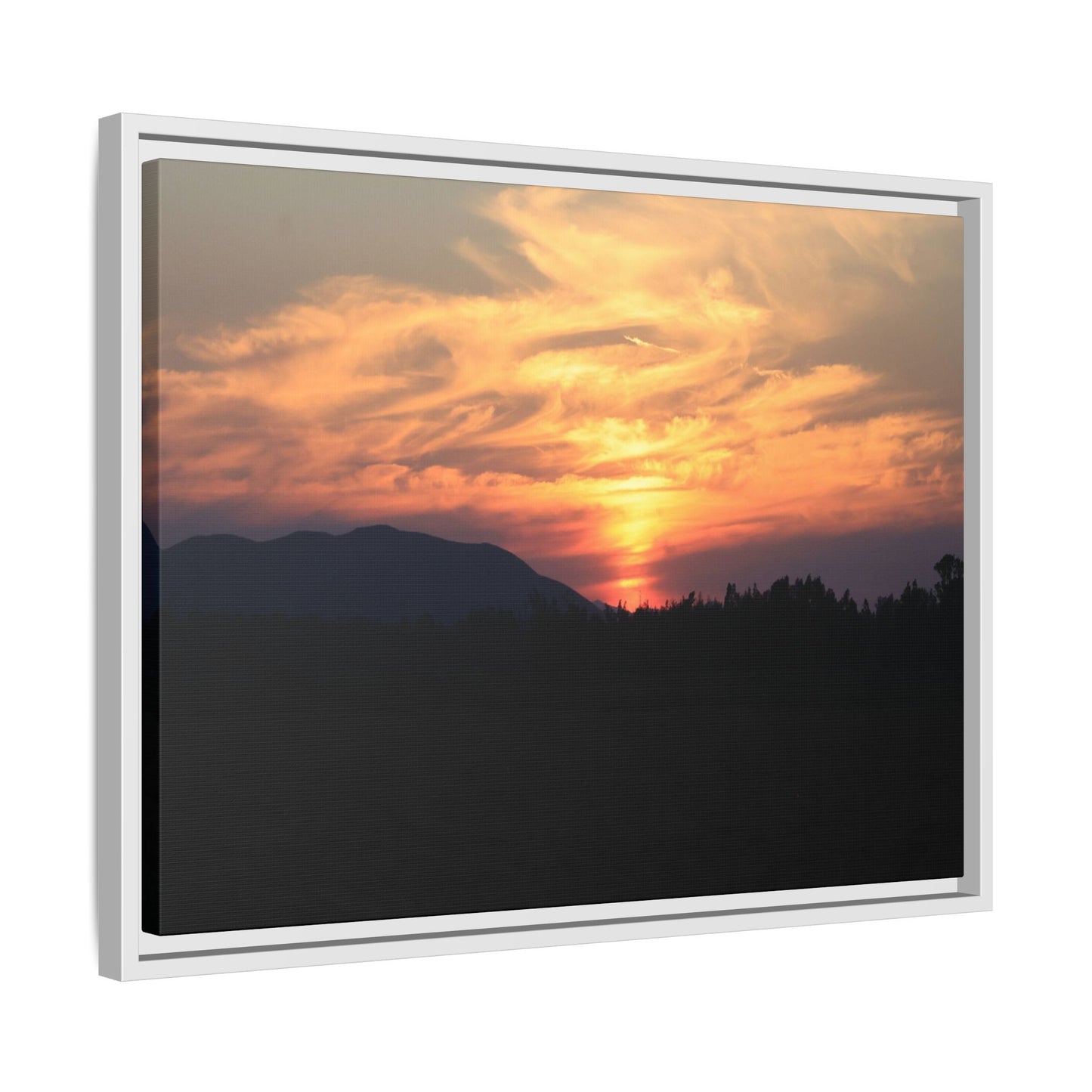 Gilded Horizon - Unique Stretched Canvas Wall Art