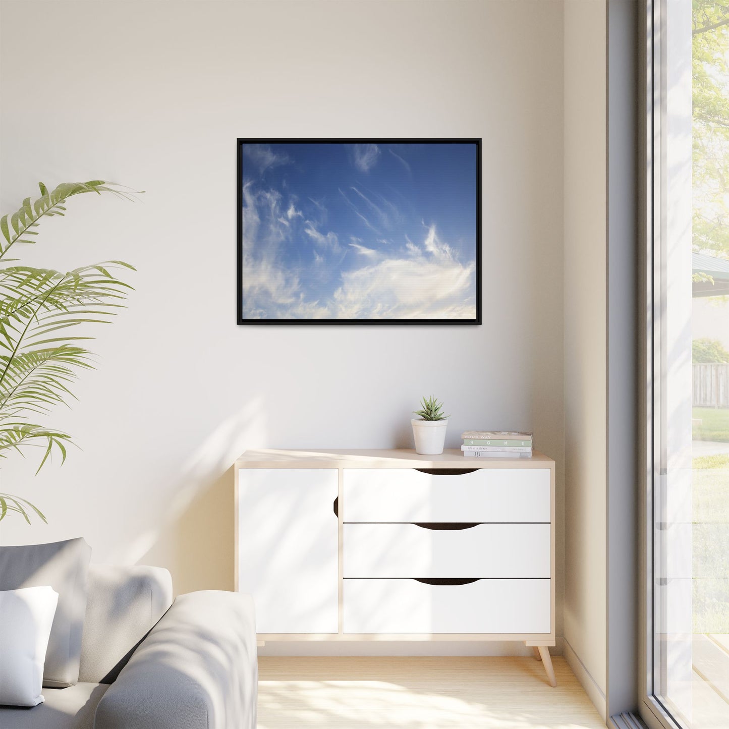 Whispers of Sky - Unique Stretched Canvas Wall Art