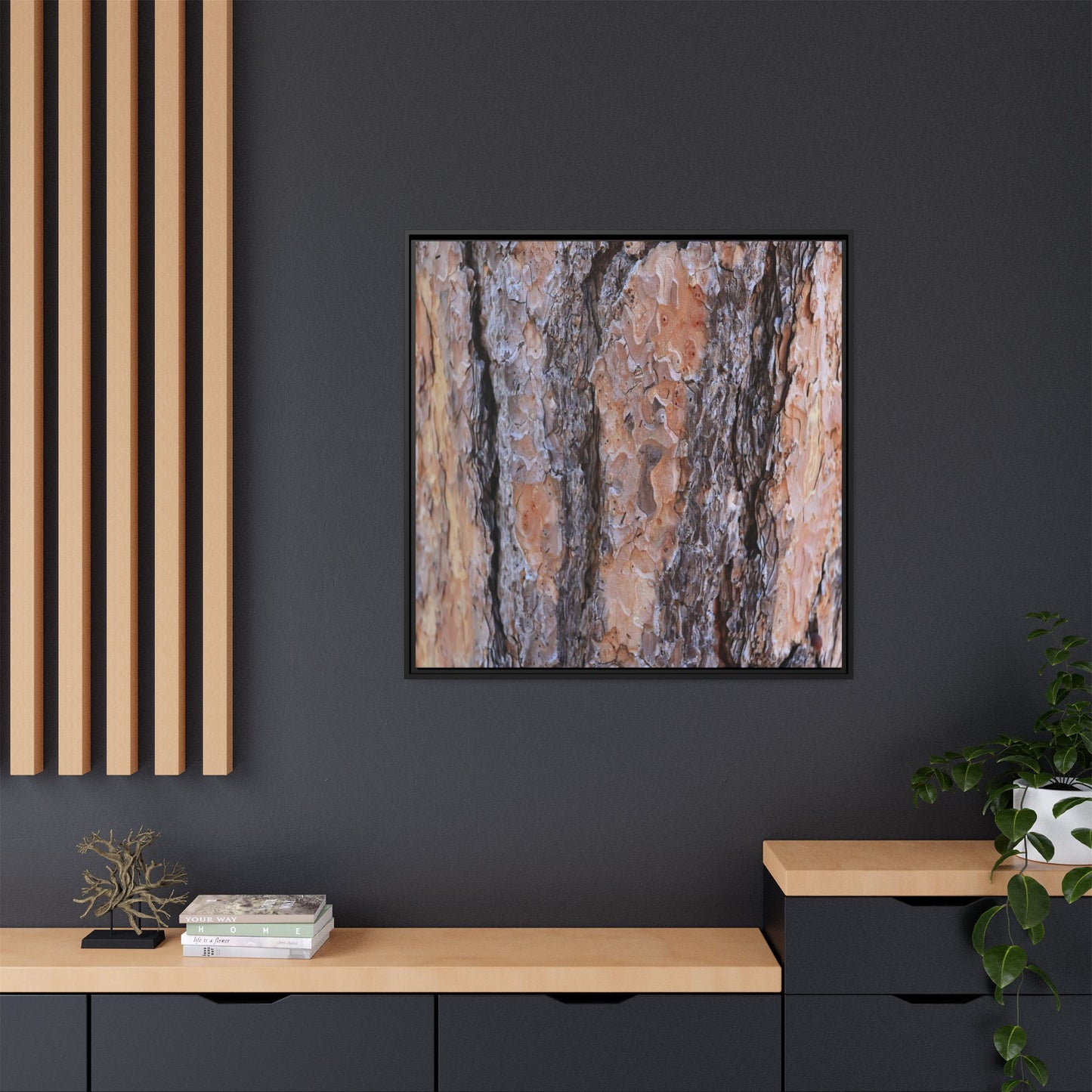 Earthy Embrace - Unique Stretched Canvas Wall Art