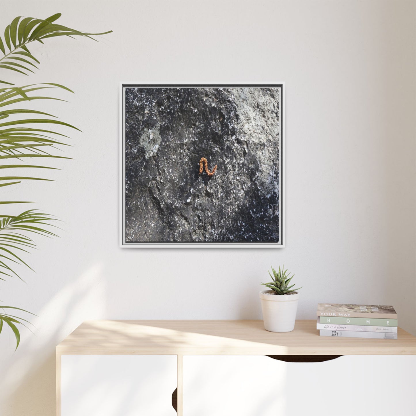 Volcanic Ash and Copper - Unique Stretched Canvas Wall Art