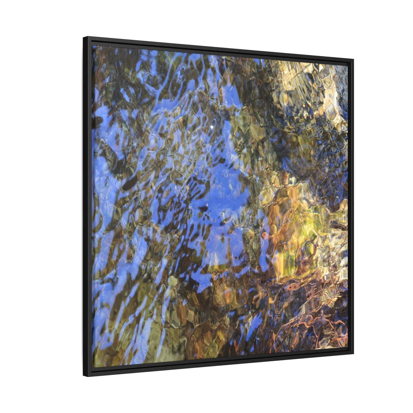 Watery Kaleidoscope - Unique Stretched Canvas Wall Art