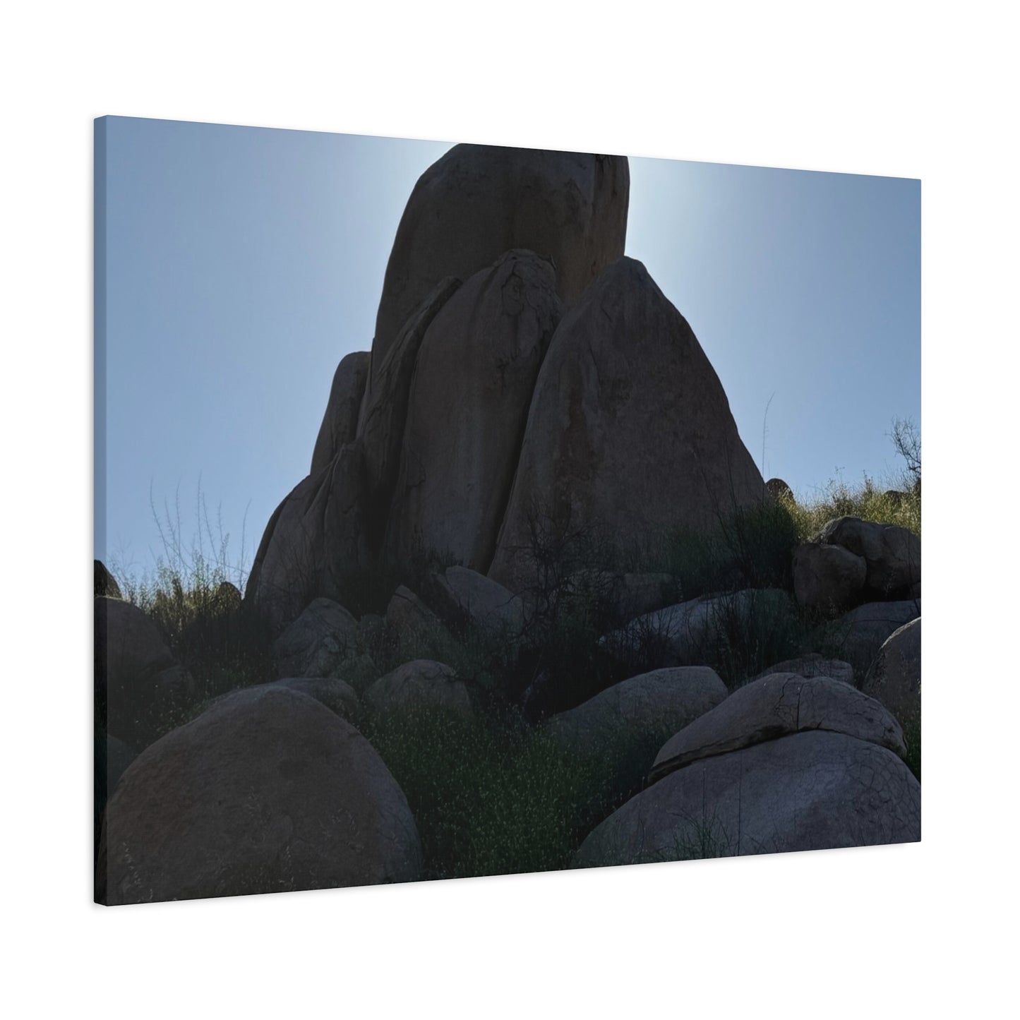Rocks of Solitude - Unique Frameless Canvas Wall Art