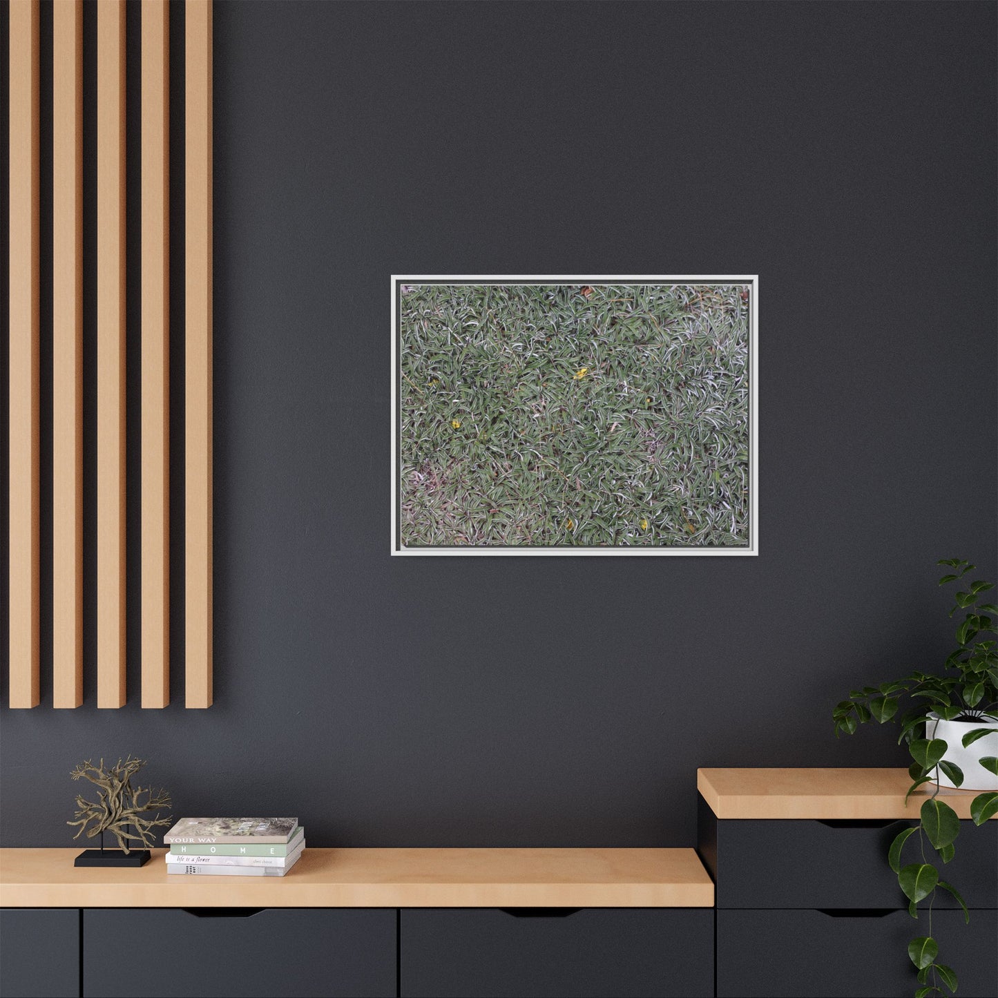 Grassy Texture - Unique Stretched Canvas Wall Art