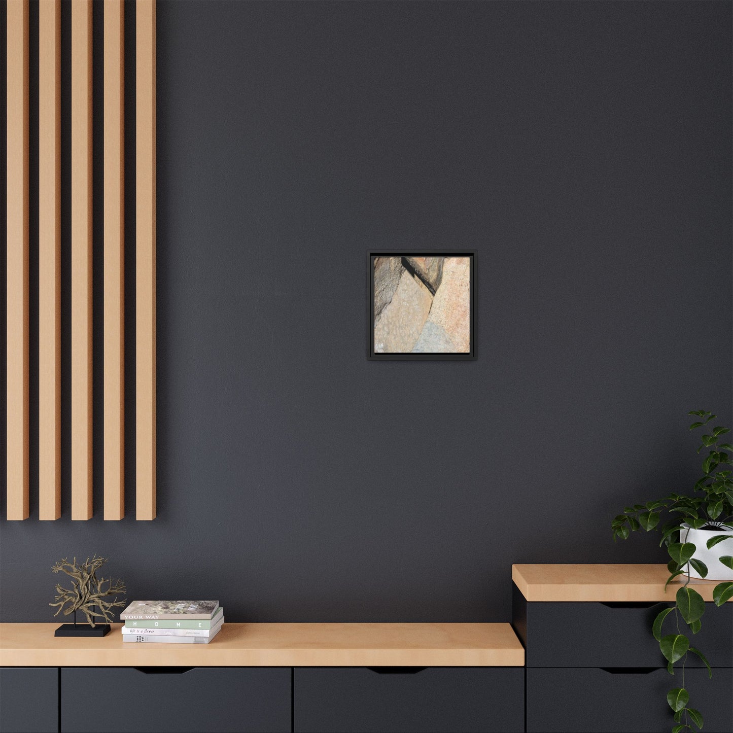 Rock Fragment - Unique Stretched Canvas Wall Art