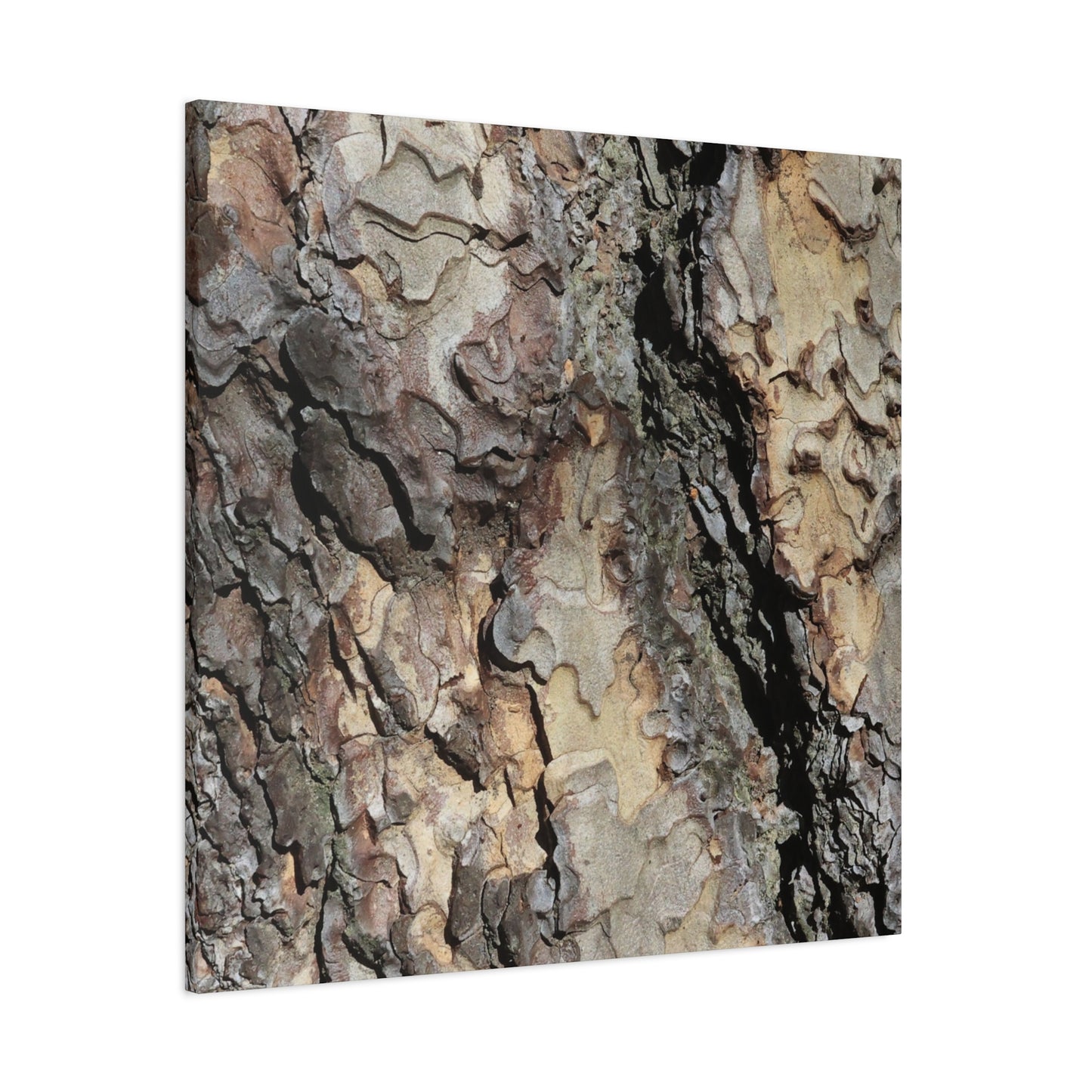 Wooden Labyrinth - Unique Frameless Canvas Wall Art