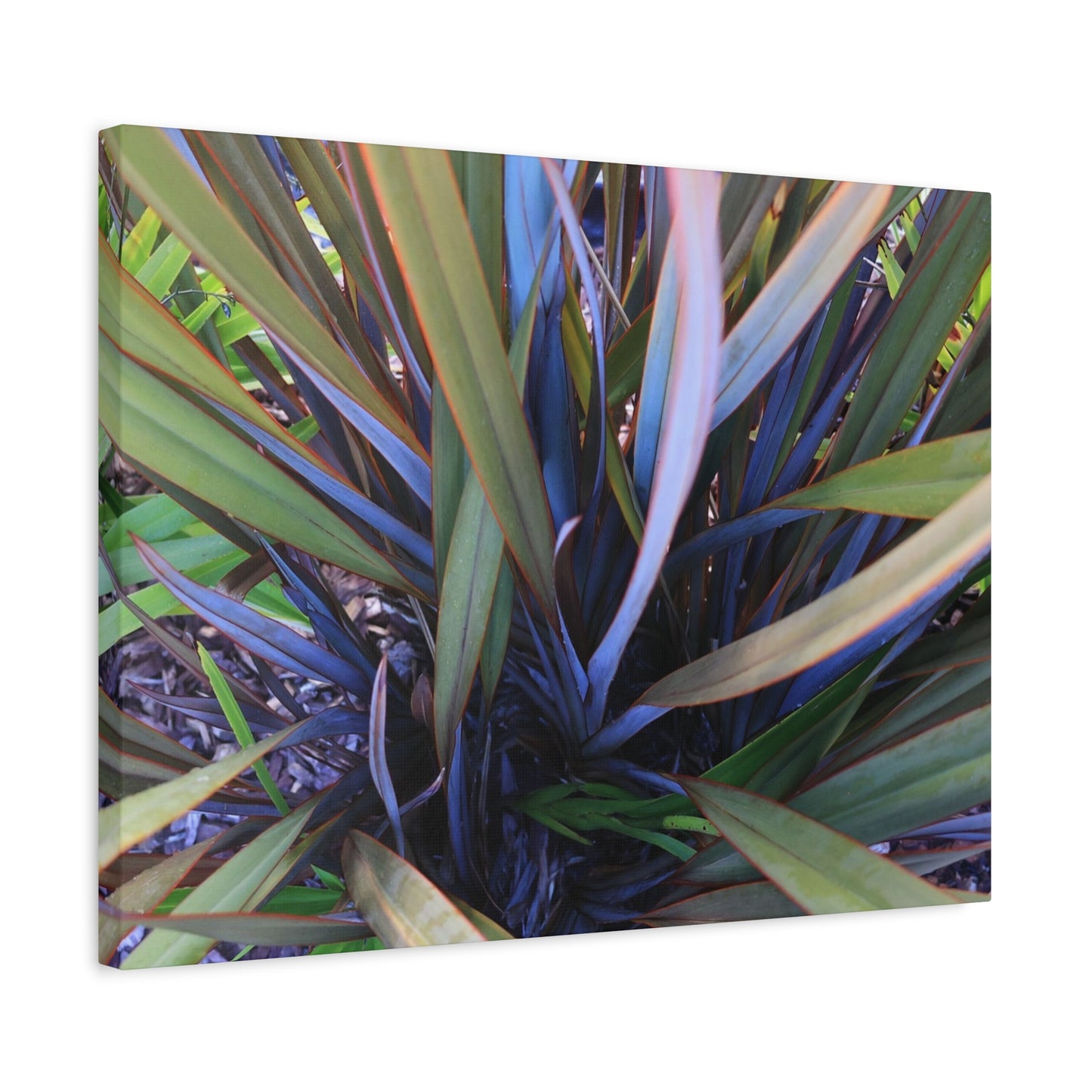 Twisted Blades of Verdant Symphony - Unique Frameless Canvas Wall Art
