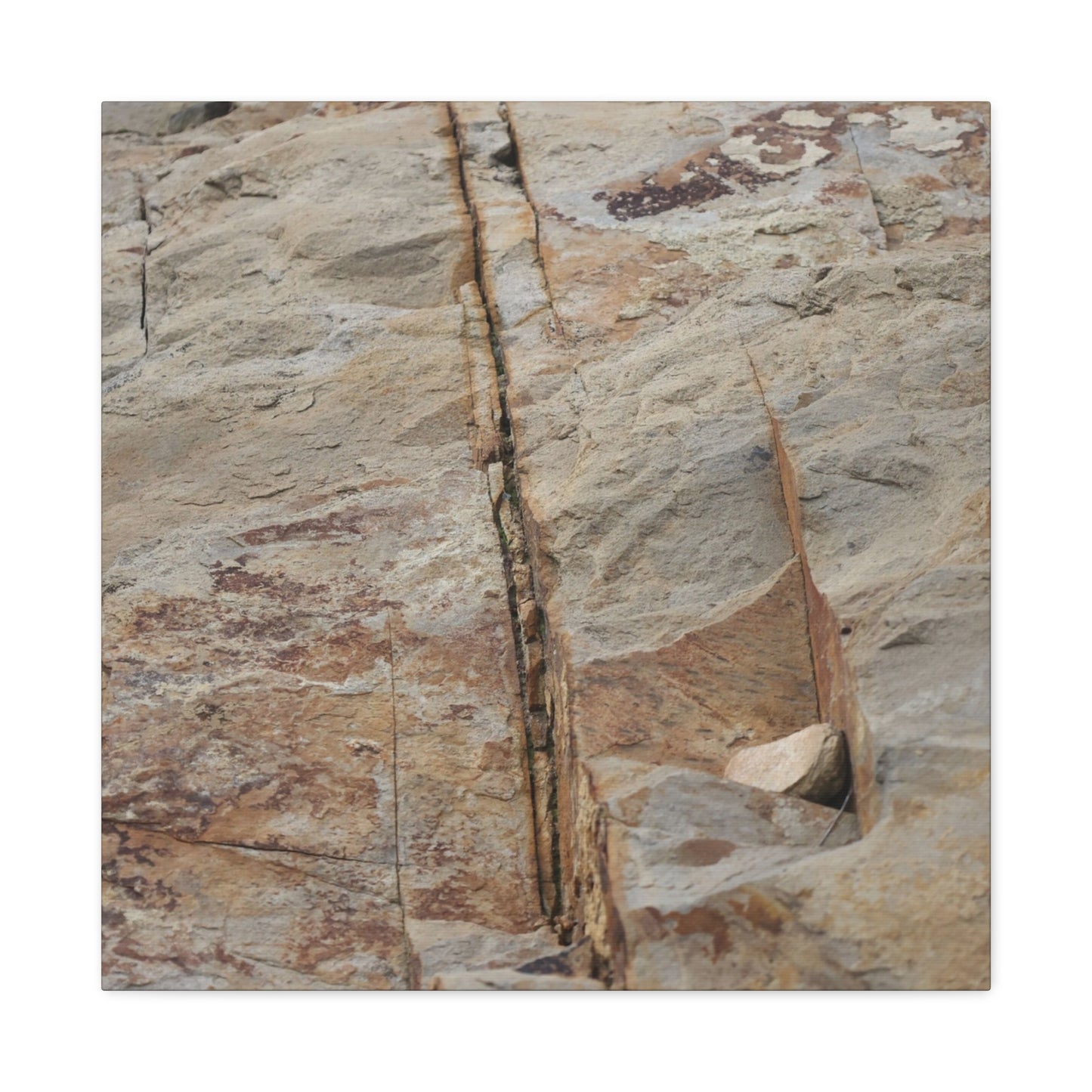 Cracked Canvas of Time - Unique Frameless Canvas Wall Art