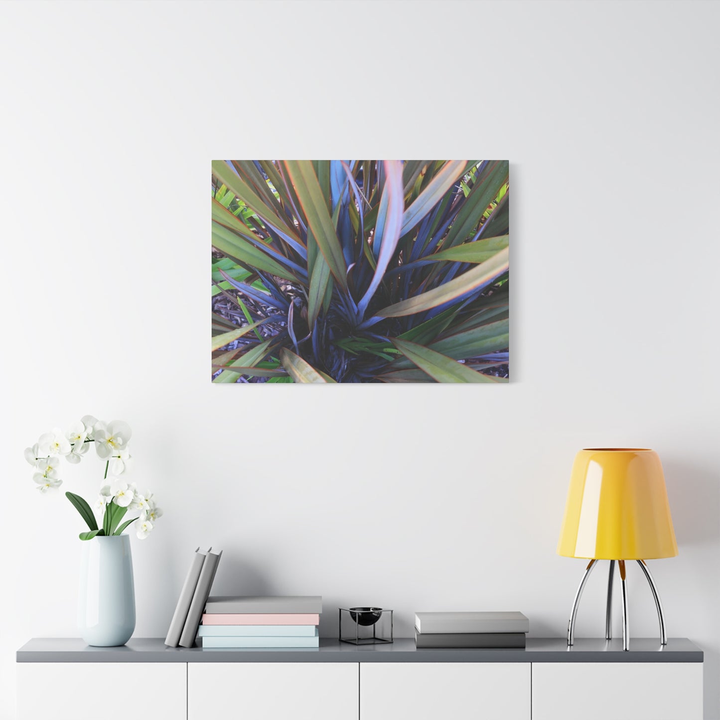 Twisted Blades of Verdant Symphony - Unique Frameless Canvas Wall Art
