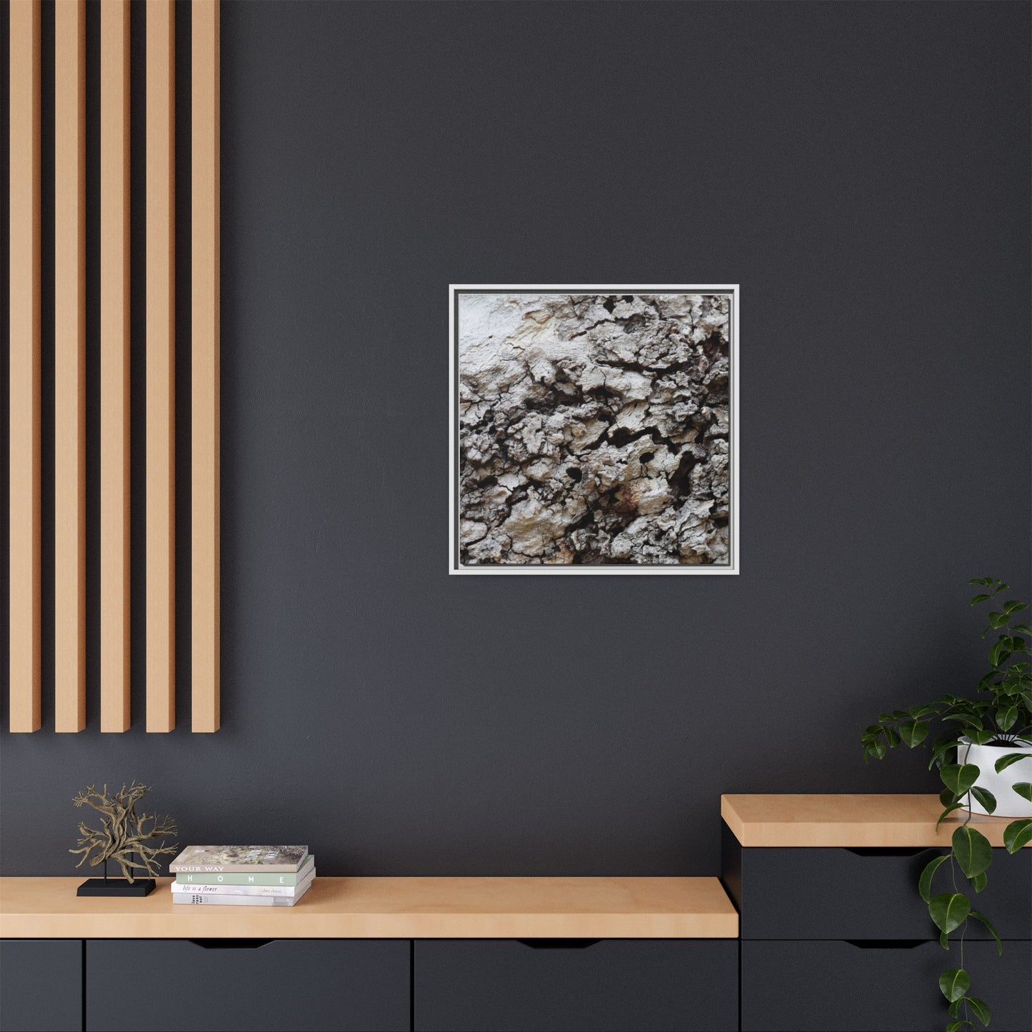 Cracked Terrain - Unique Stretched Canvas Wall Art