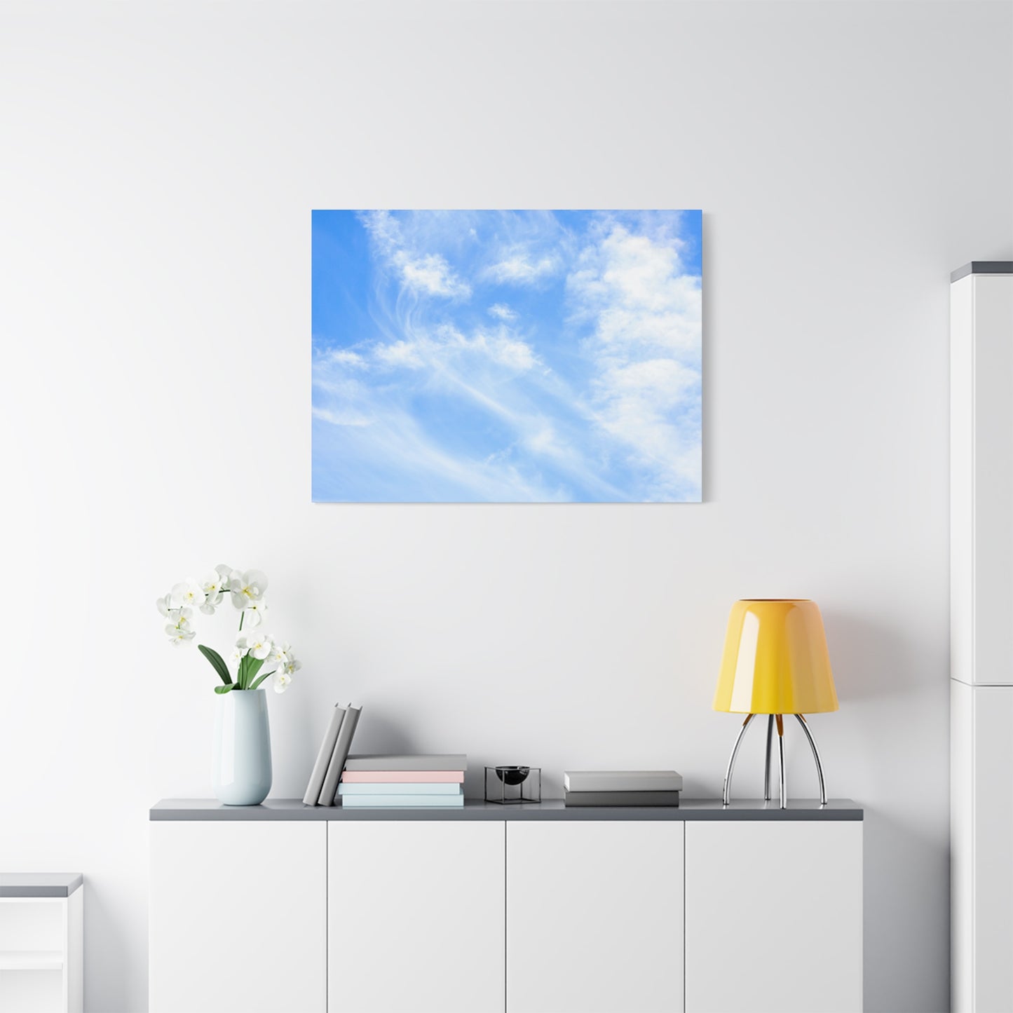 Whispers of Cerulean - Unique Frameless Canvas Wall Art