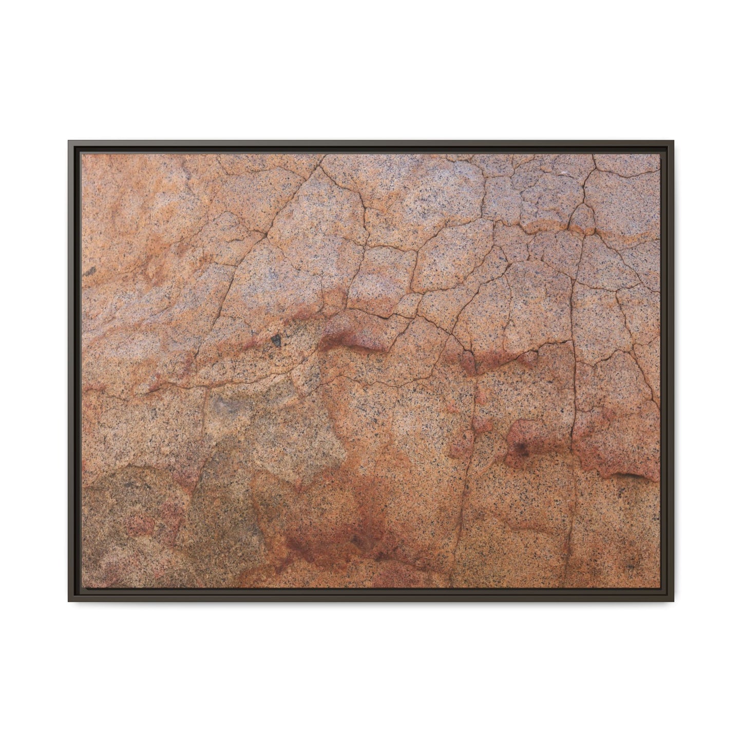 Russet Fissures - Unique Stretched Canvas Wall Art