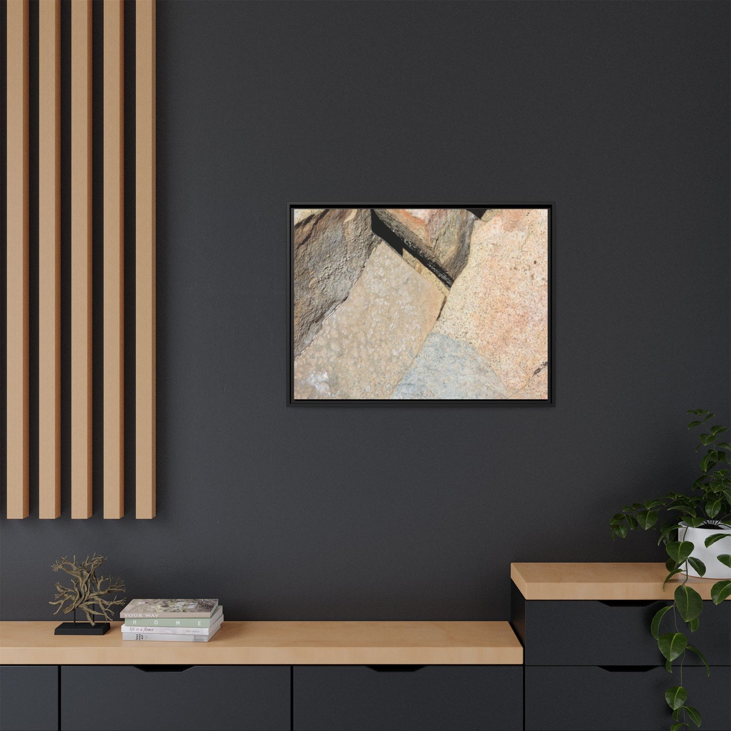 Rock Fragment - Unique Stretched Canvas Wall Art