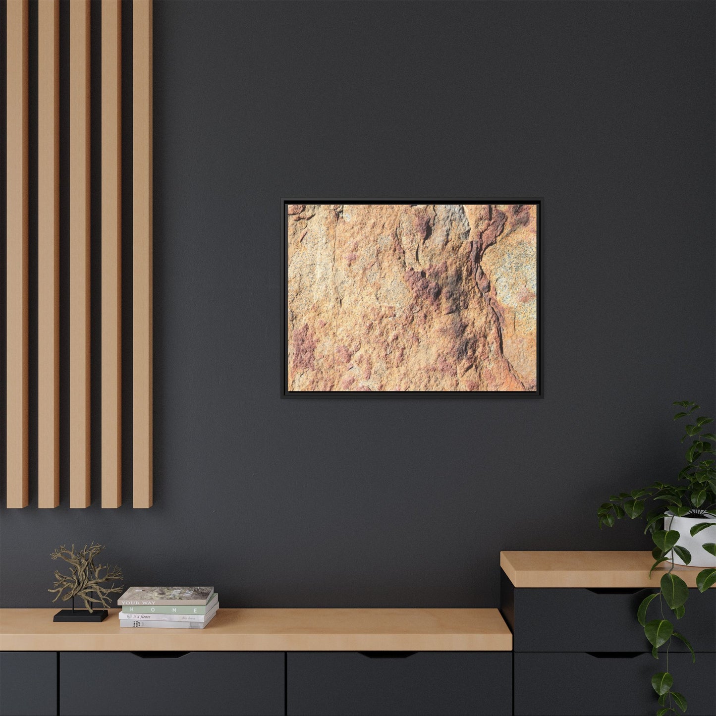 Fractal Stone - Unique Stretched Canvas Wall Art