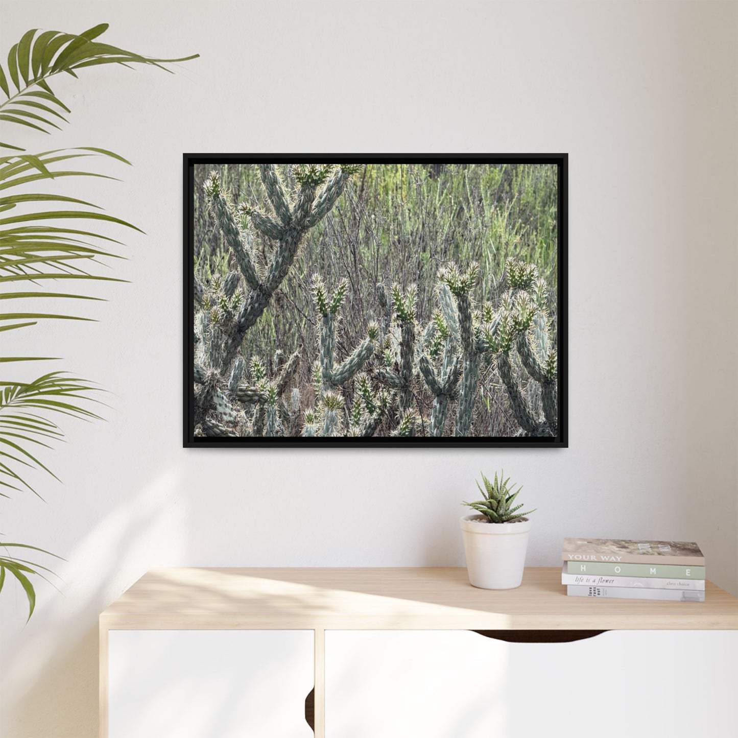 Prickly Paradise - Unique Stretched Canvas Wall Art