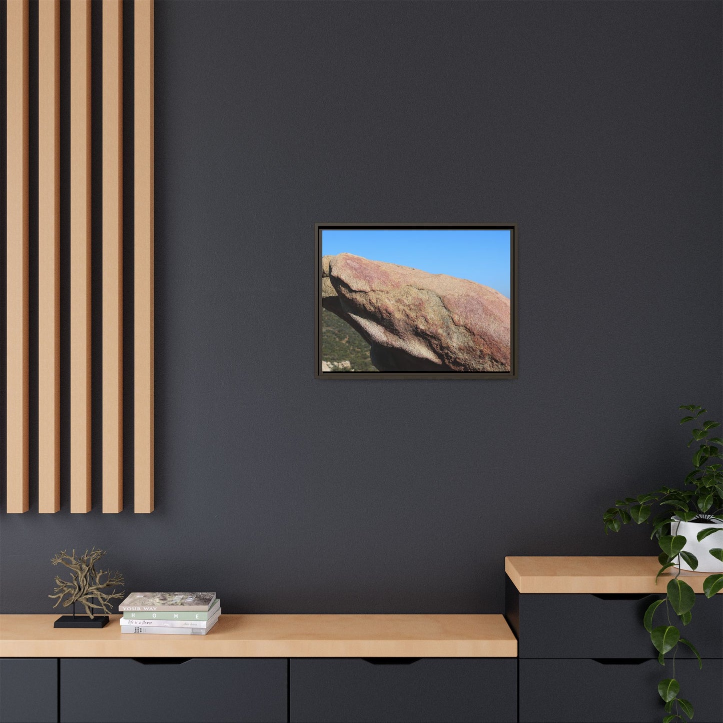 Sleeping Stone - Unique Stretched Canvas Wall Art