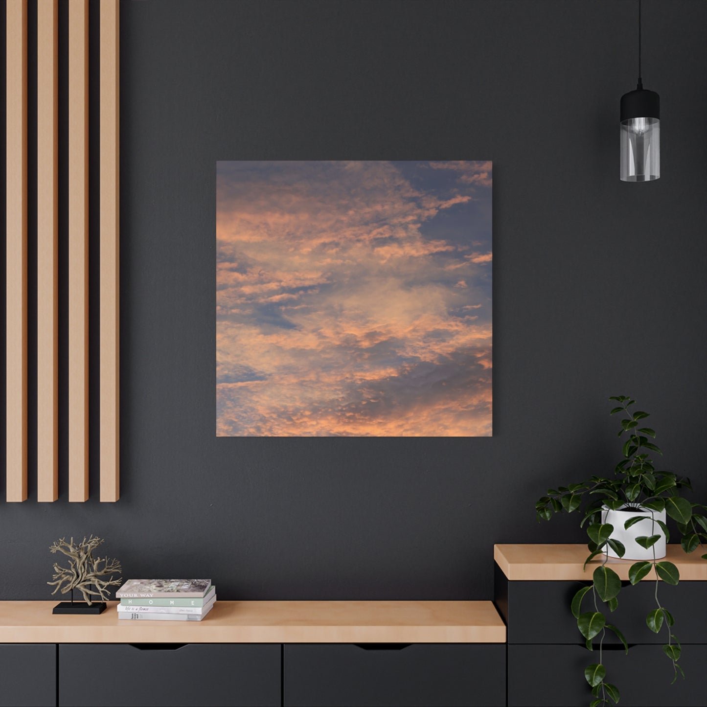 Sunset's Whispers - Unique Frameless Canvas Wall Art