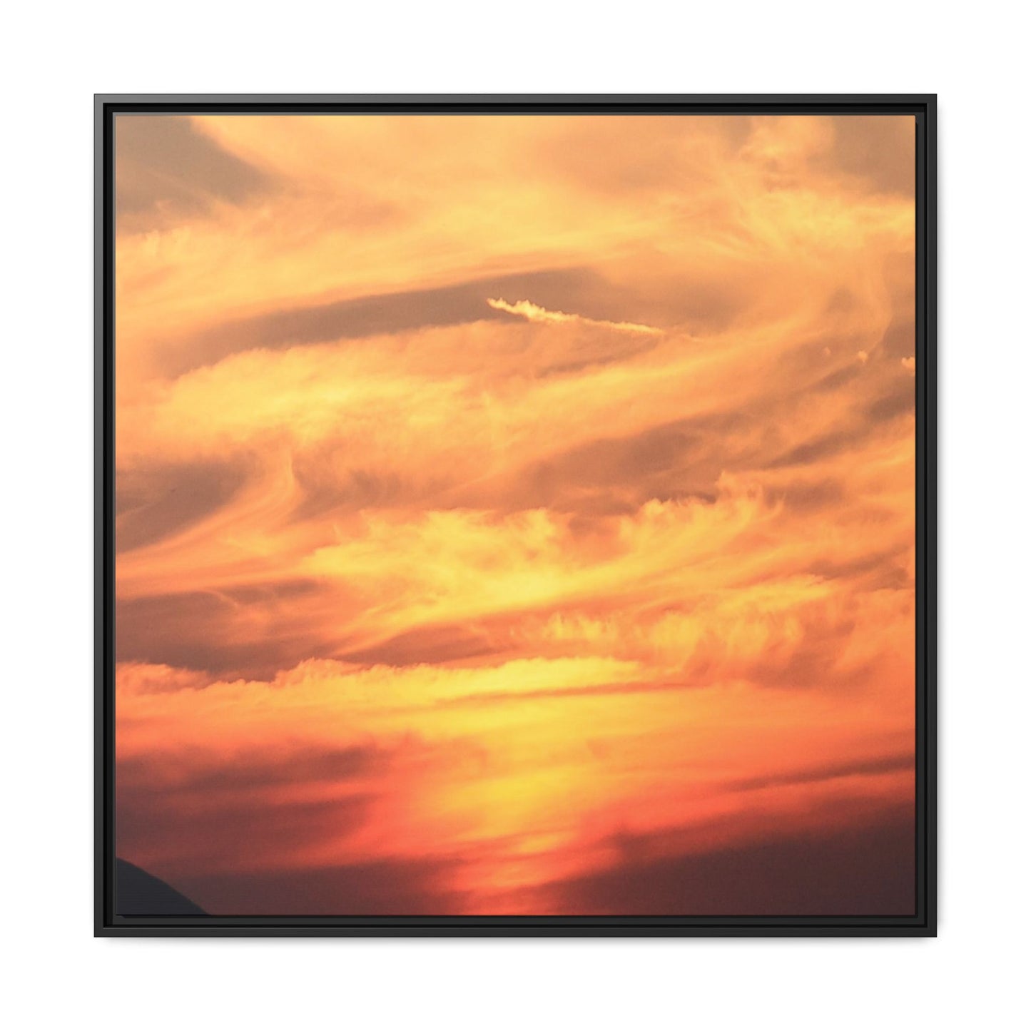 Burning Skies - Unique Stretched Canvas Wall Art