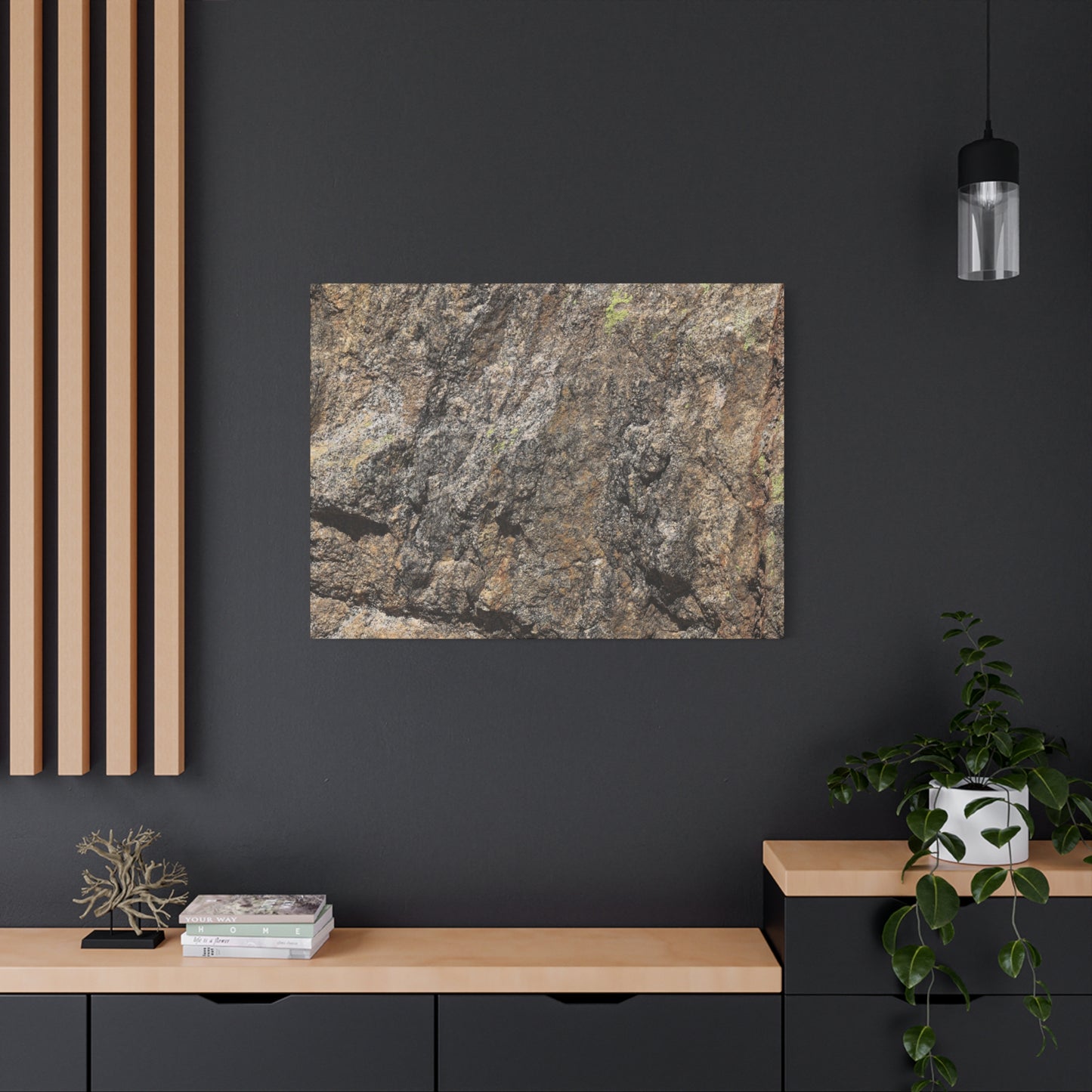 Weathered Stone Secrets - Unique Frameless Canvas Wall Art