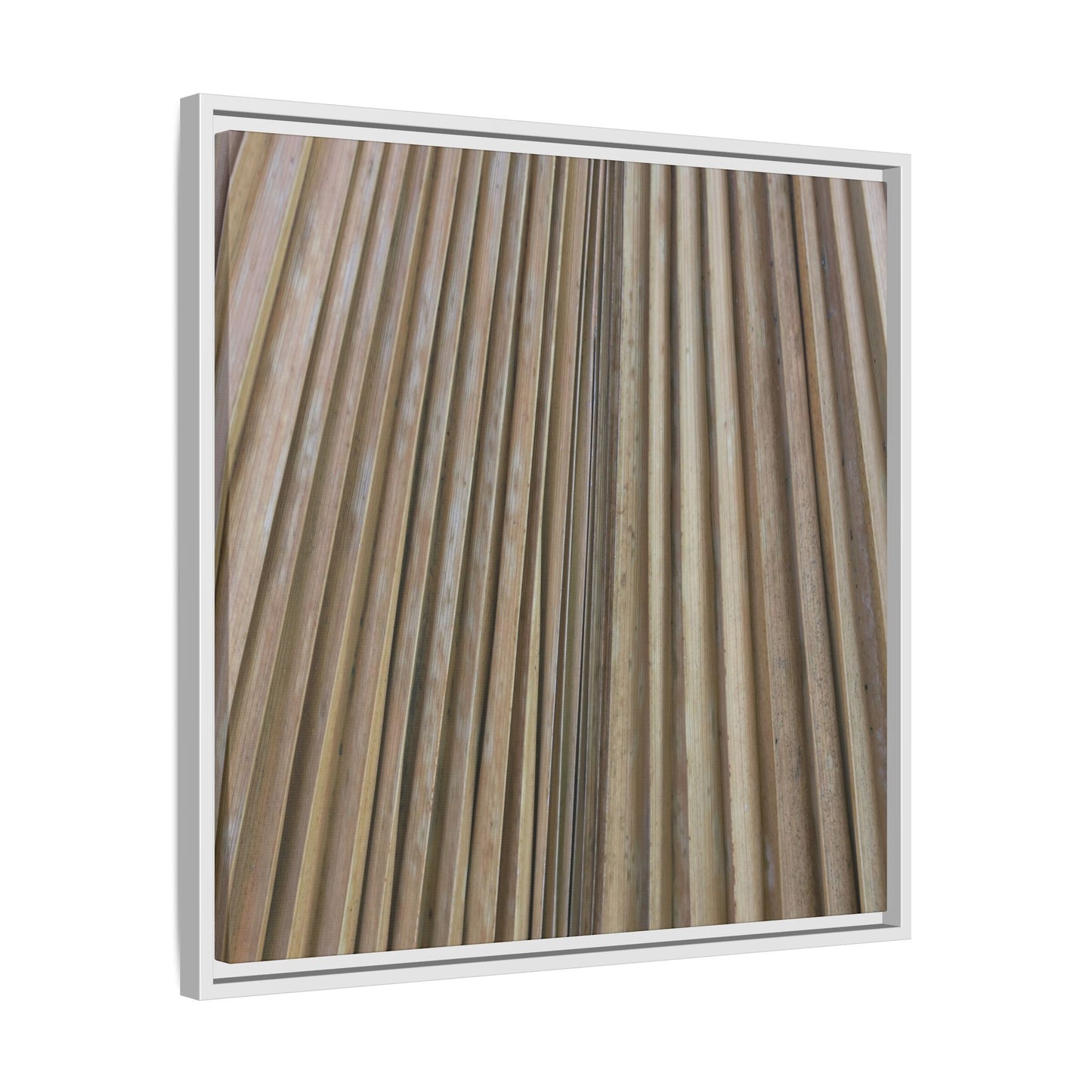 Wooden Whispers - Unique Stretched Canvas Wall Art