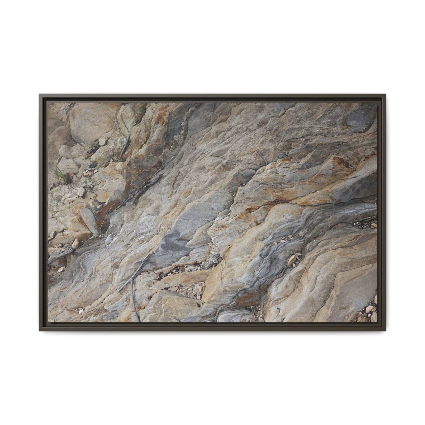 Layers of Earth's History - Unique Stretched Canvas Wall Art