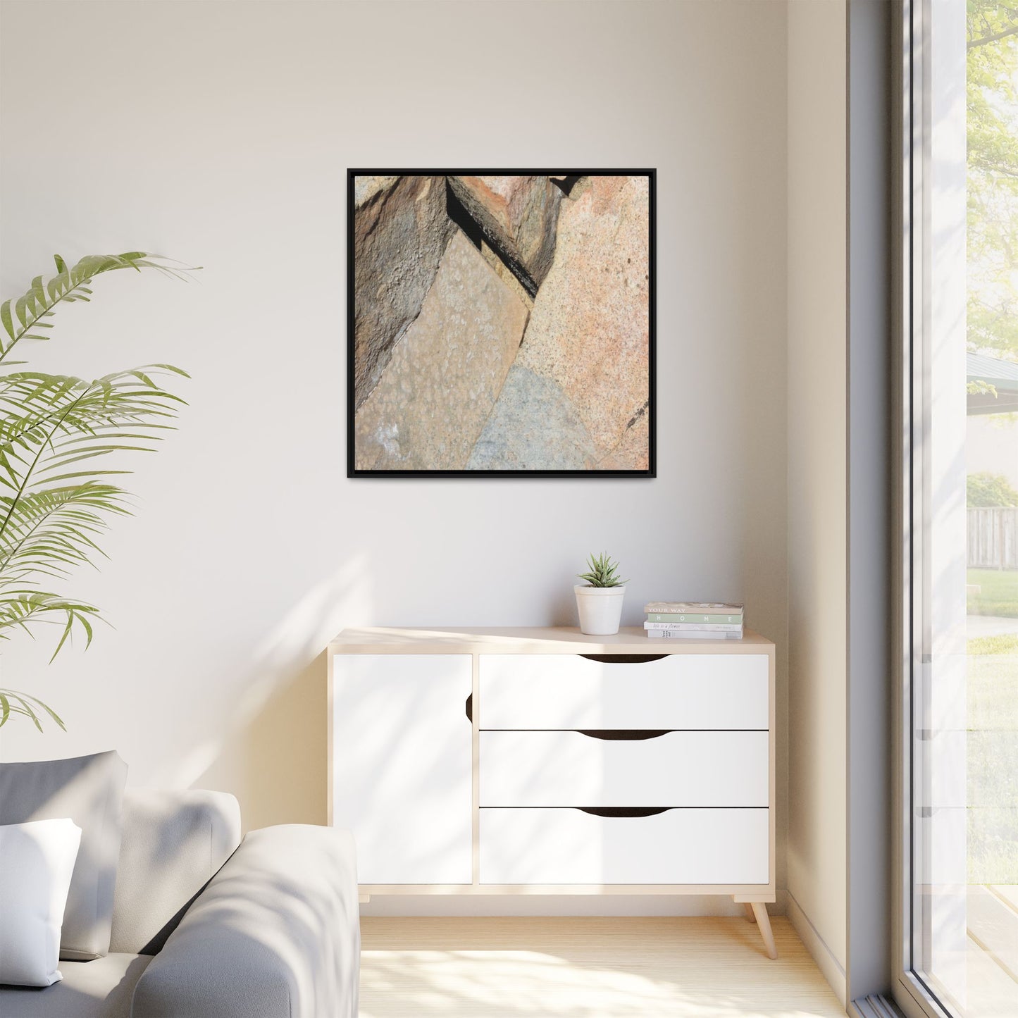 Rock Fragment - Unique Stretched Canvas Wall Art