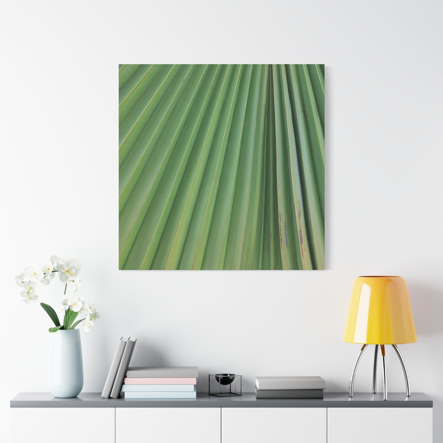 Palm Pulse - Unique Frameless Canvas Wall Art