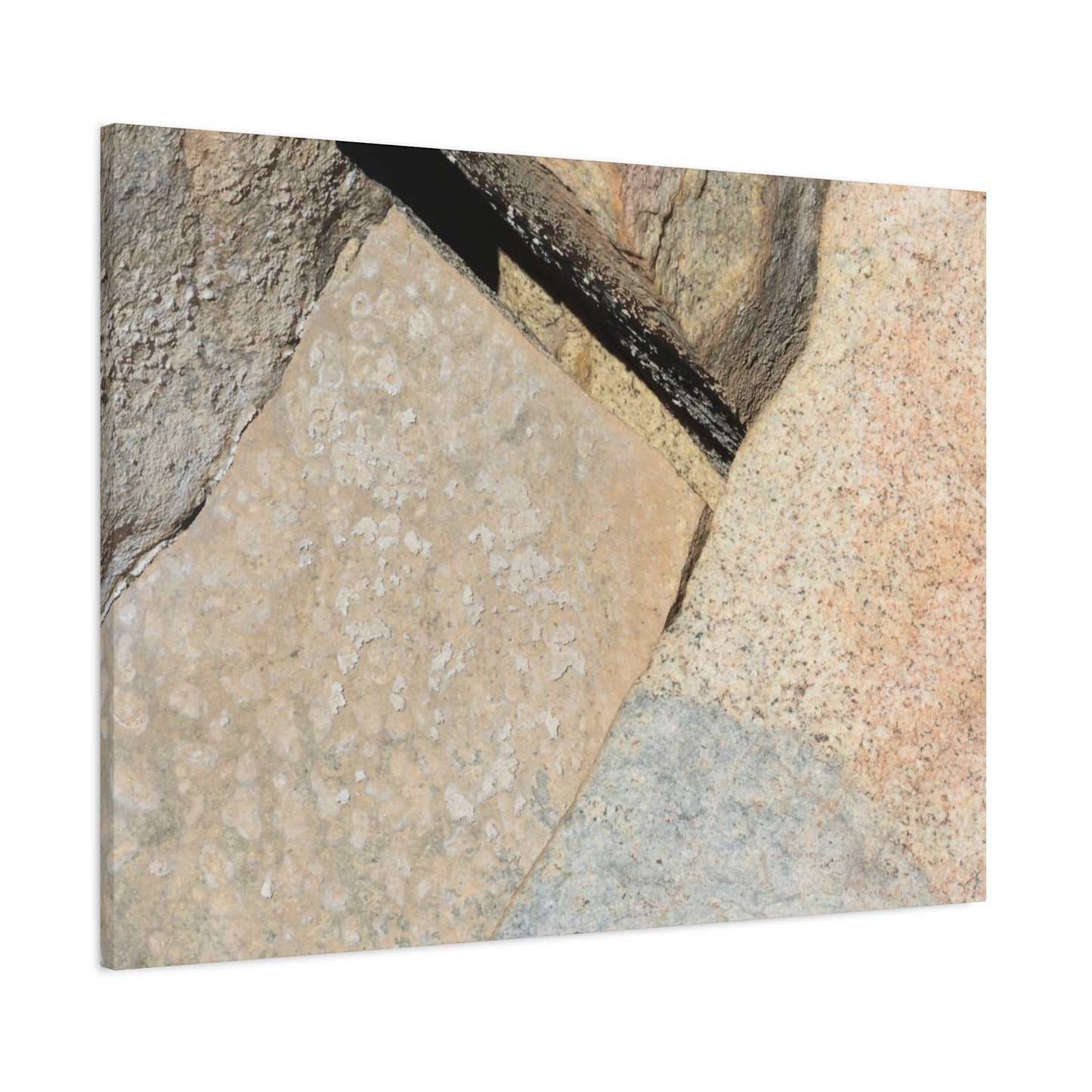 Stone Fragments - Unique Frameless Canvas Wall Art