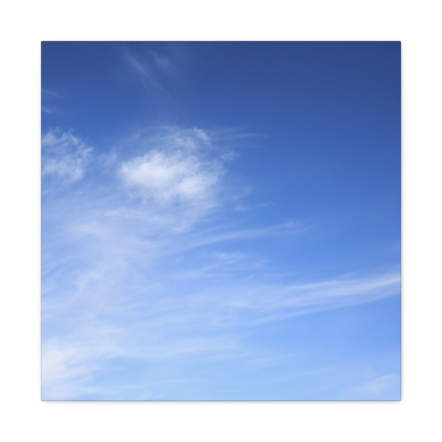 Blue Breath - Unique Frameless Canvas Wall Art
