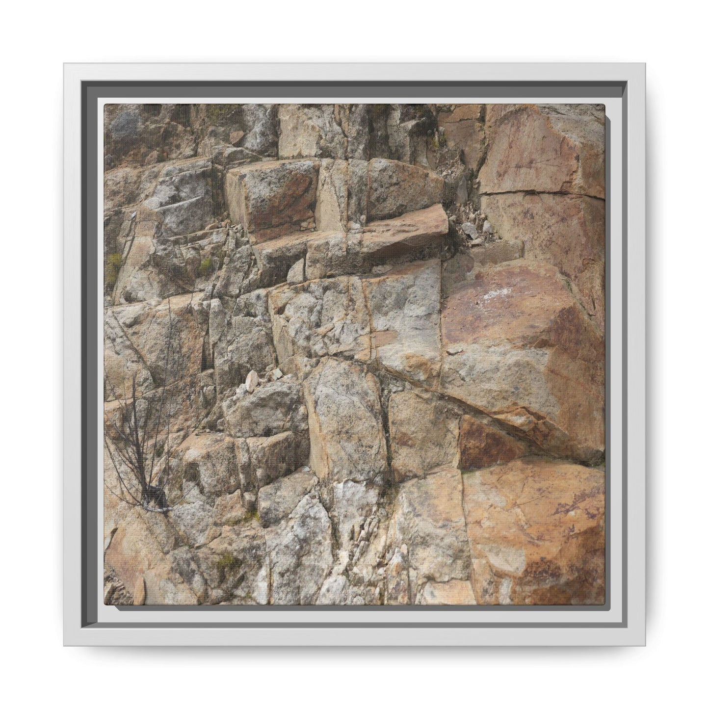 Sandstone Symphony - Unique Stretched Canvas Wall Art