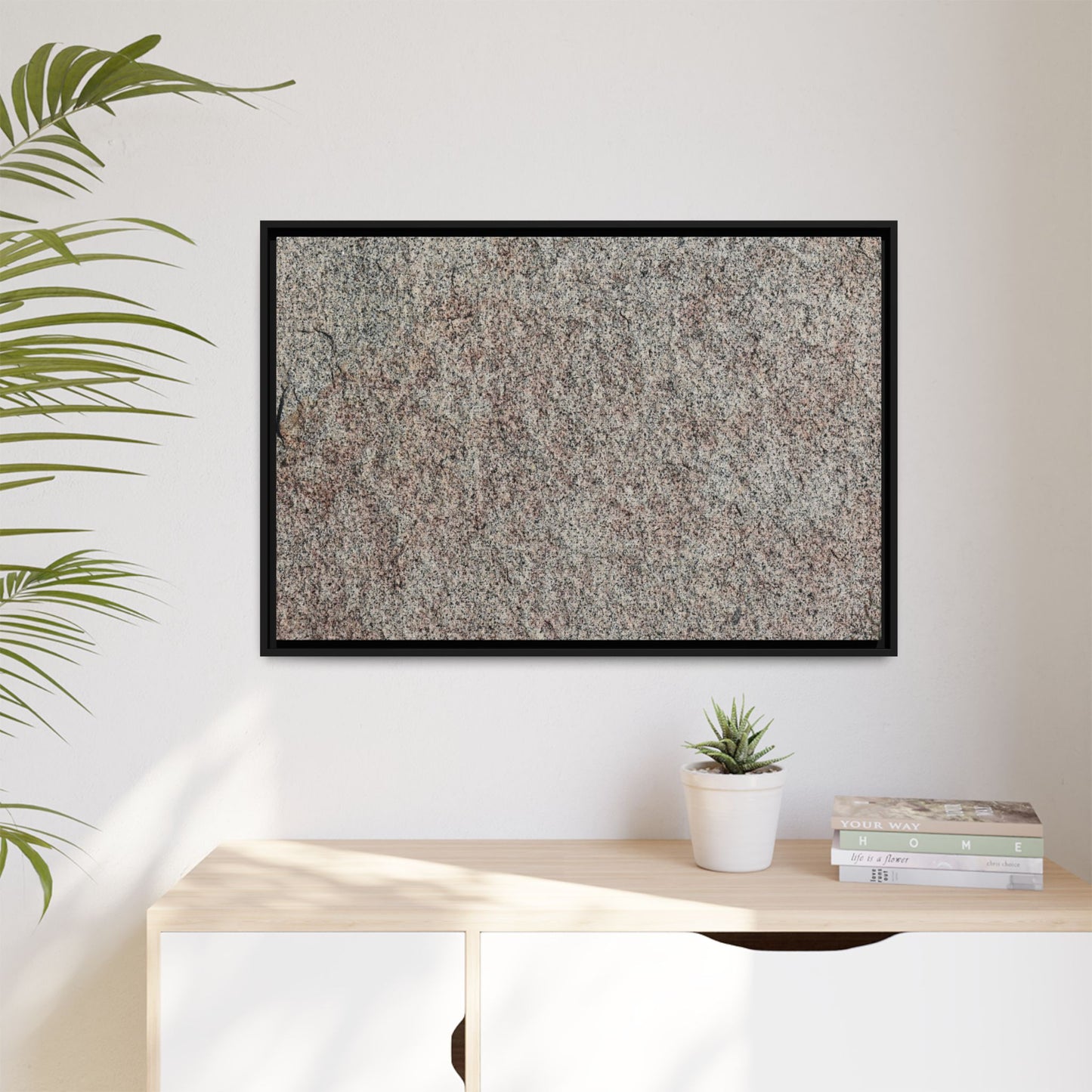 Granular Whispers - Unique Stretched Canvas Wall Art