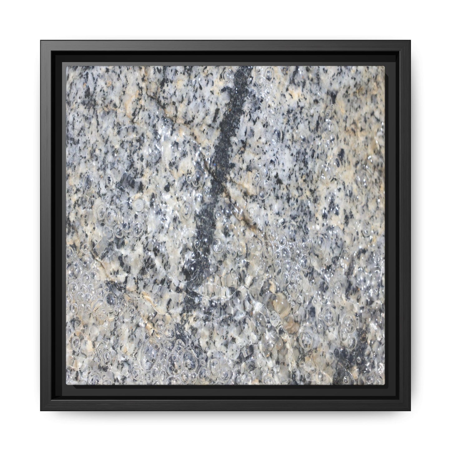 Granite Bubbles - Unique Stretched Canvas Wall Art