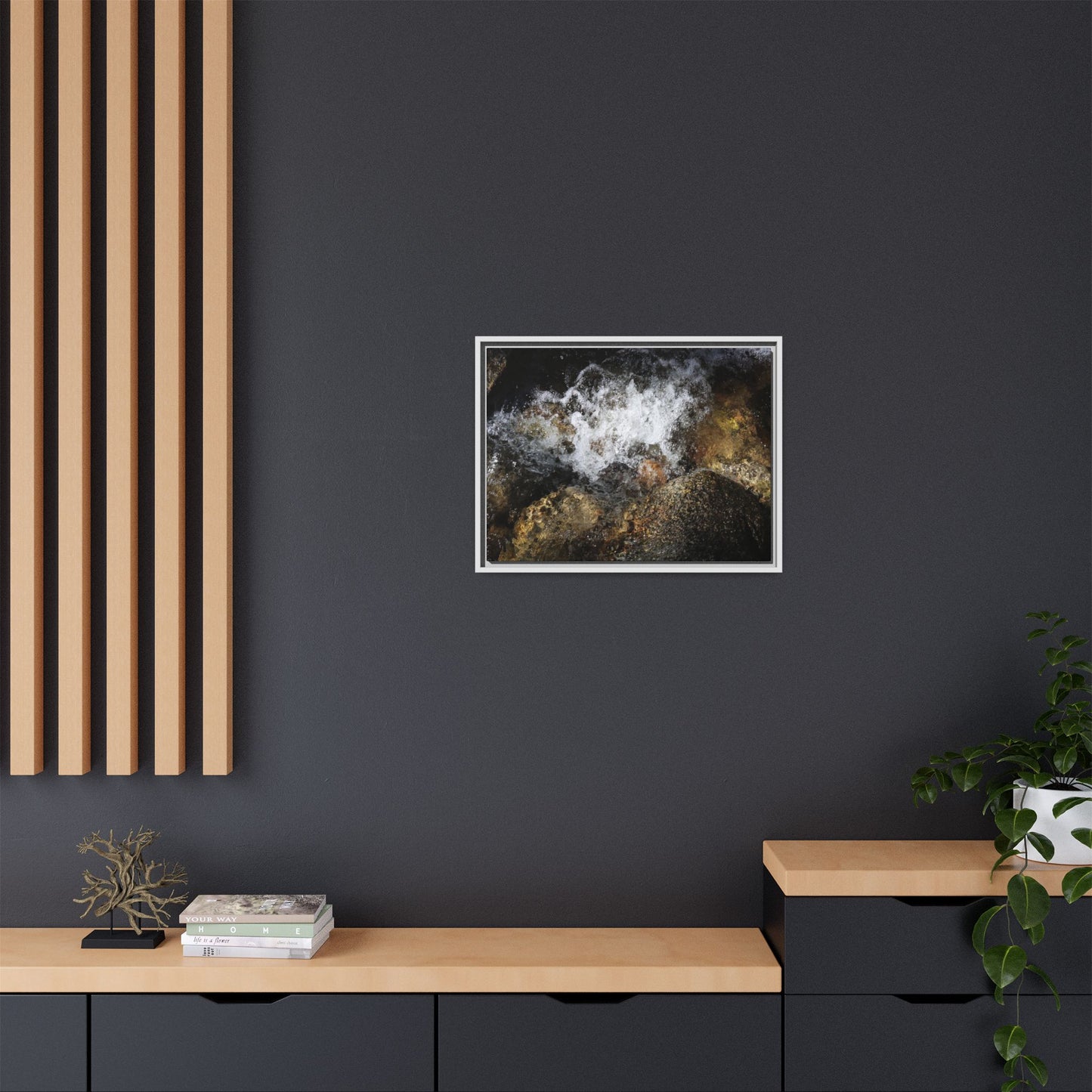 Cascading Momentum - Unique Stretched Canvas Wall Art