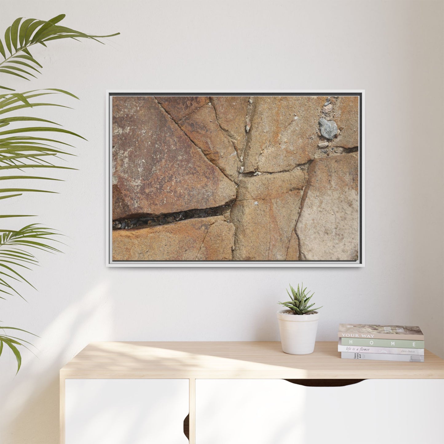 Rusty Crevices - Unique Stretched Canvas Wall Art
