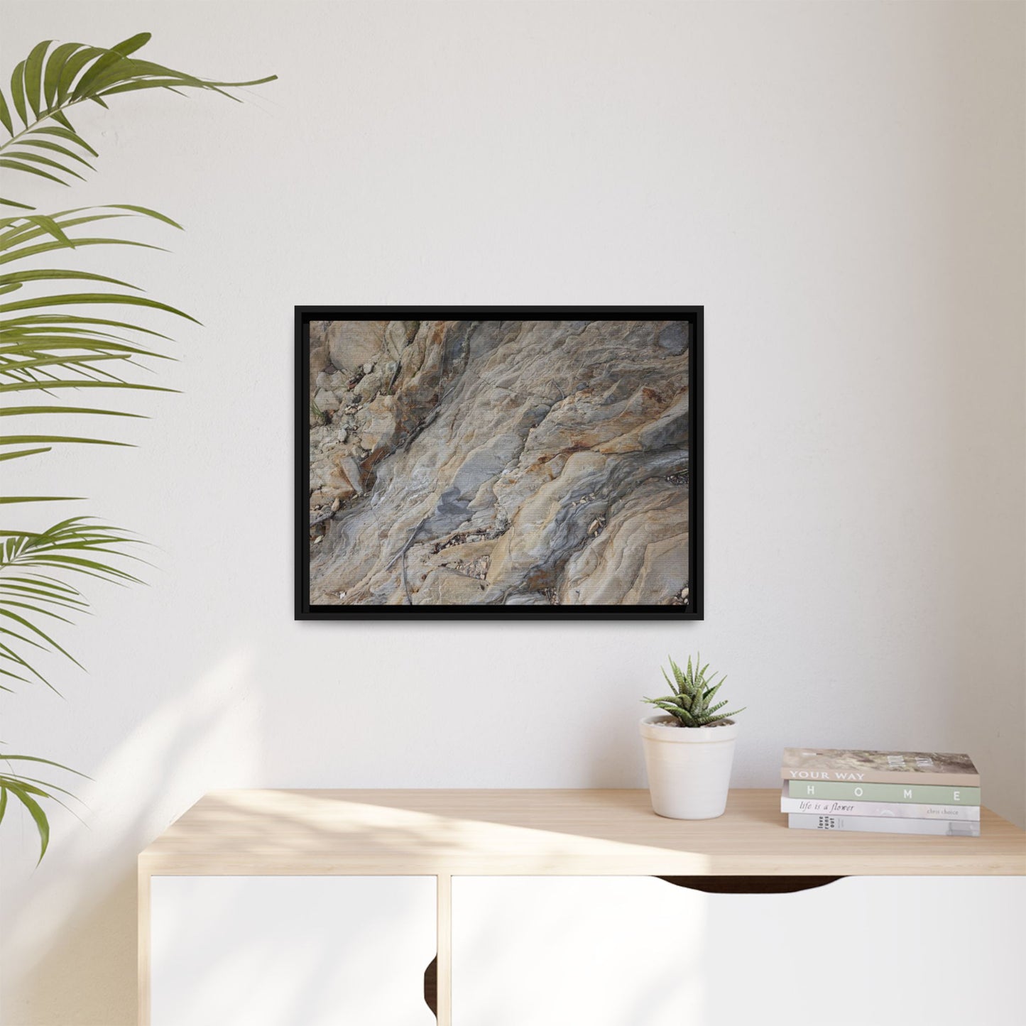 Layers of Earth's History - Unique Stretched Canvas Wall Art