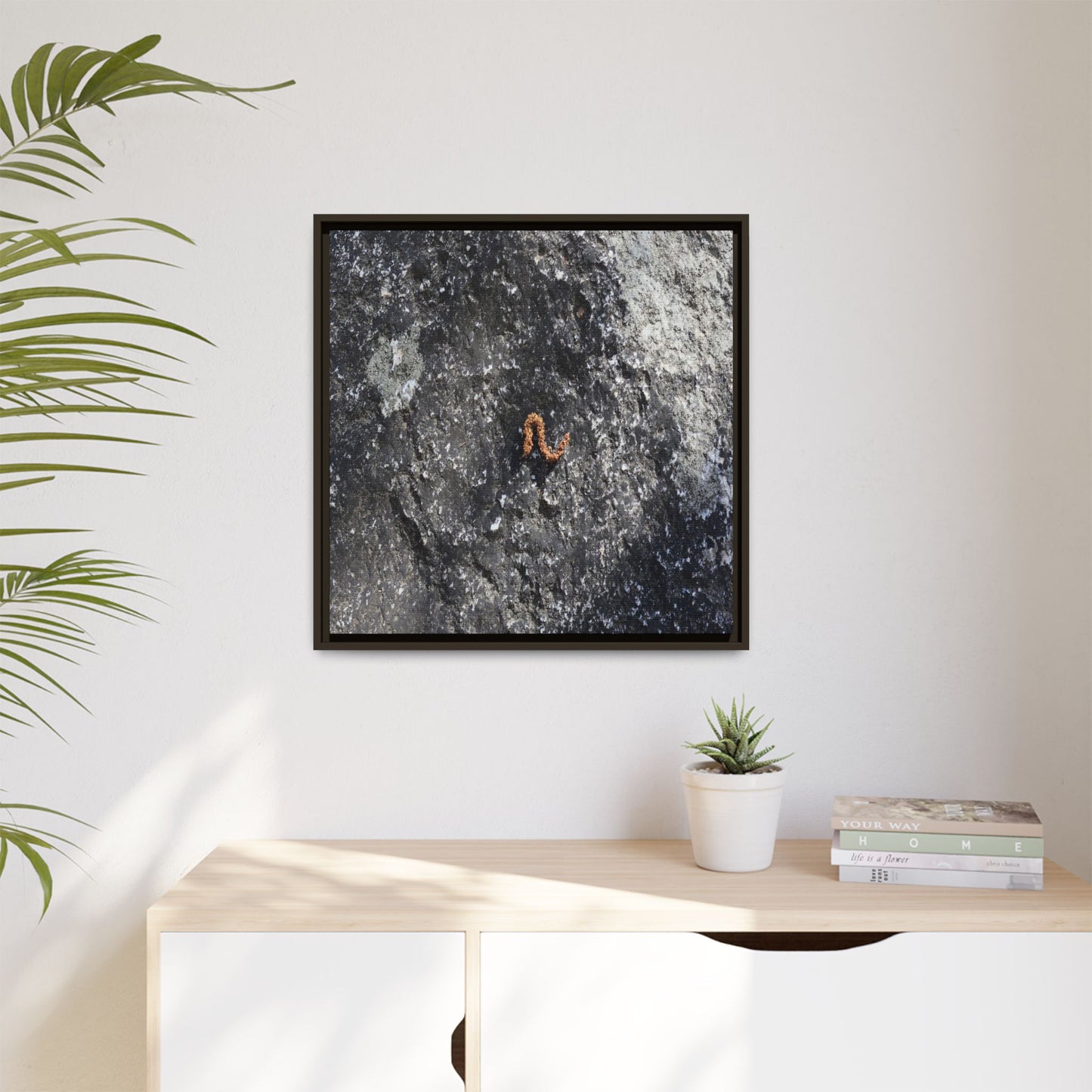 Volcanic Ash and Copper - Unique Stretched Canvas Wall Art