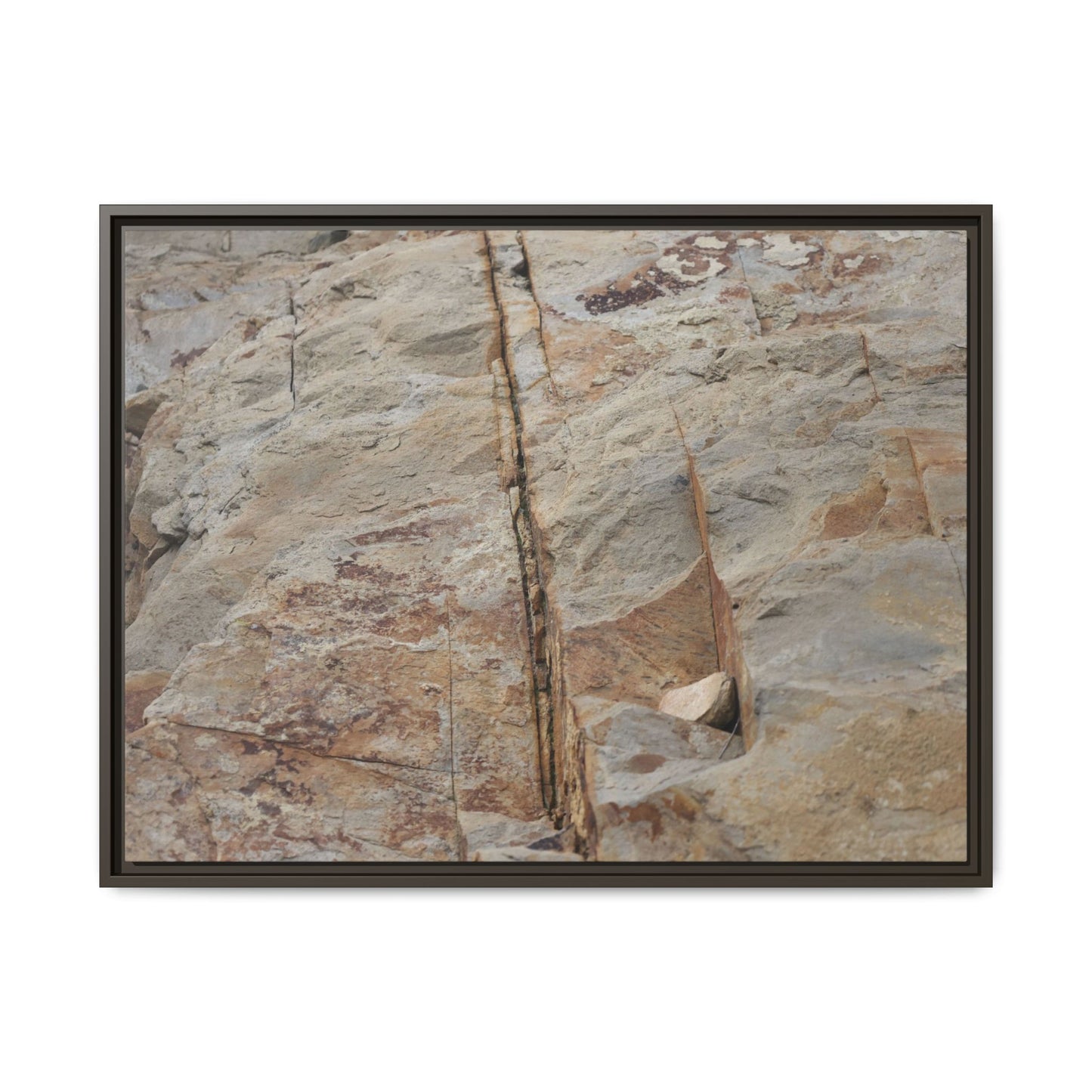 Sedimentary Symphony - Unique Stretched Canvas Wall Art